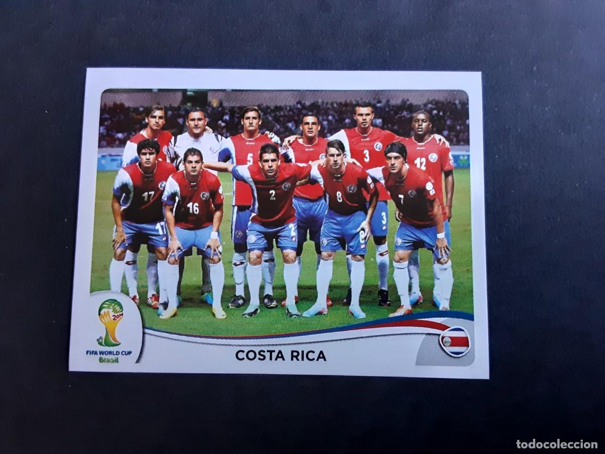 Fu&szlig;ball-Sticker: CROMO FUTBOL MUNDIAL 2014 PANINI 280.ALINEACION-COSTA RICA-NUNCA PEGADO