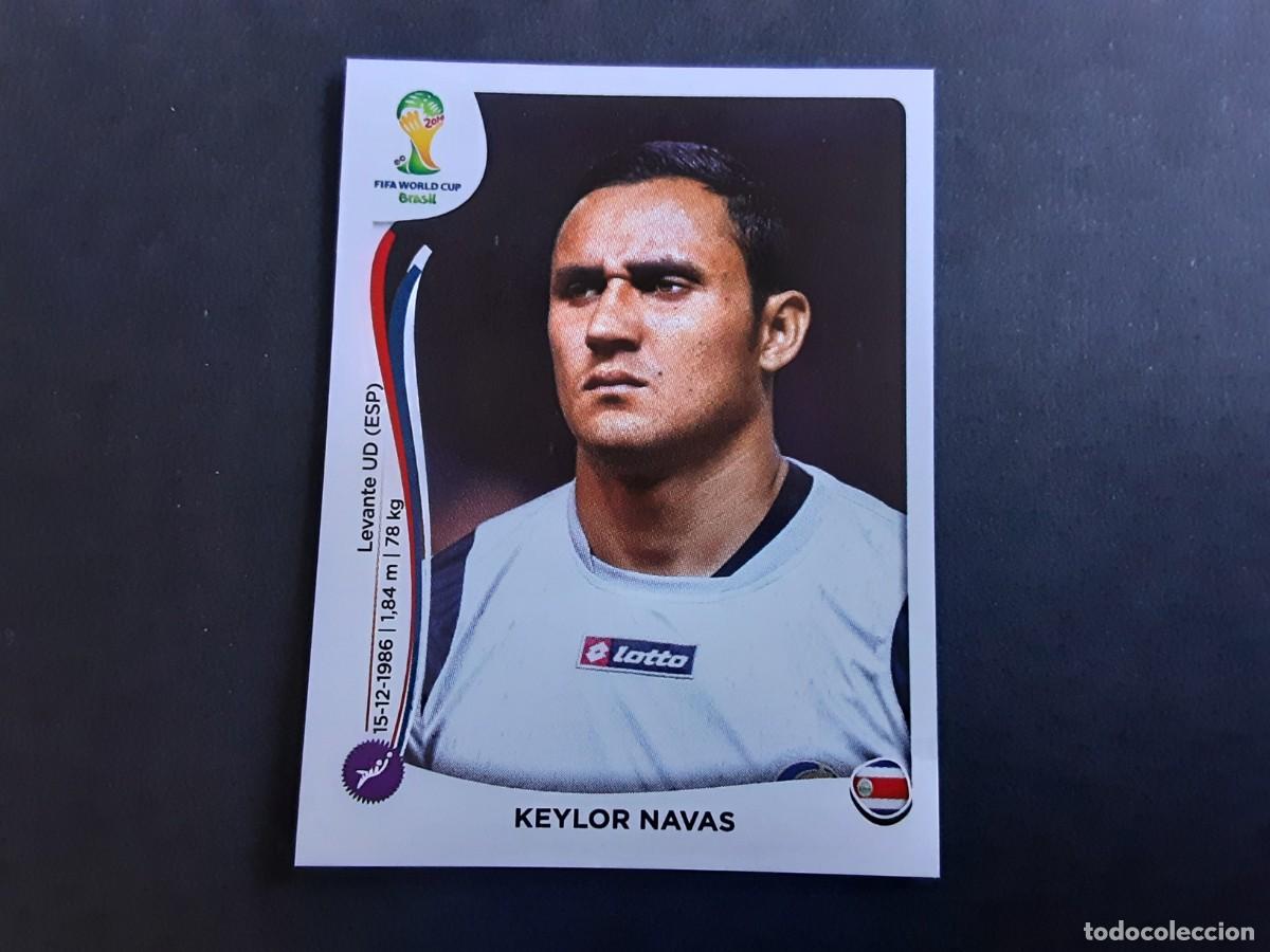 Fu&szlig;ball-Sticker: CROMO FUTBOL MUNDIAL 2014 PANINI 281.KEYLOR NAVAS-COSTA RICA-NUNCA PEGADO