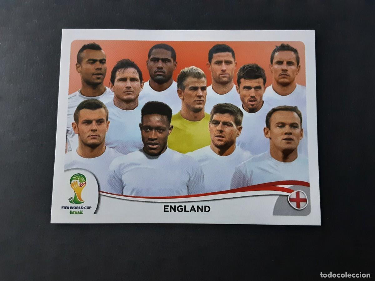 Cromos de Futebol: CROMO FUTBOL MUNDIAL 2014 PANINI 299.ALINEACION-INGLATERRA-NUNCA PEGADO
