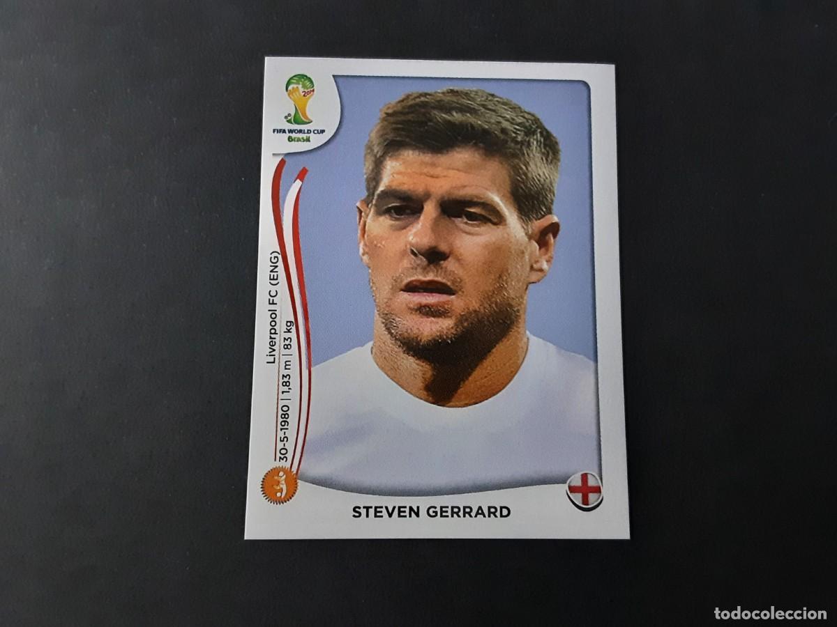 Cromos de Futebol: CROMO FUTBOL MUNDIAL 2014 PANINI 307.GERRARD-INGLATERRA-NUNCA PEGADO