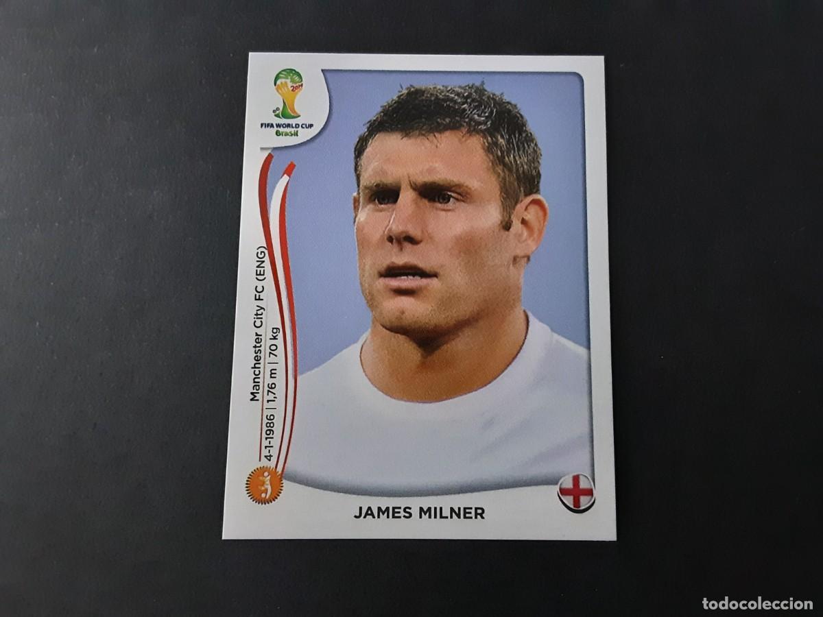 Fu&szlig;ball-Sticker: CROMO FUTBOL MUNDIAL 2014 PANINI 311.MILNER-INGLATERRA-NUNCA PEGADO