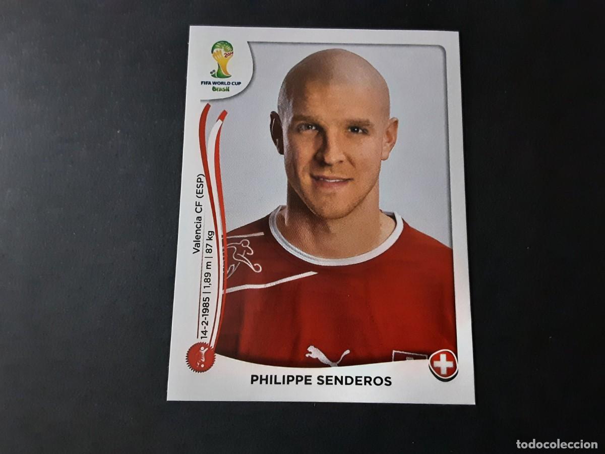 Cromos de F&uacute;tbol: CROMO FUTBOL MUNDIAL 2014 PANINI 343.SENDEROS-SUIZA-NUNCA PEGADO