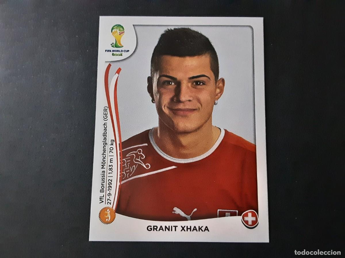 Cromos de F&uacute;tbol: CROMO FUTBOL MUNDIAL 2014 PANINI 349.XHAKA-SUIZA-NUNCA PEGADO