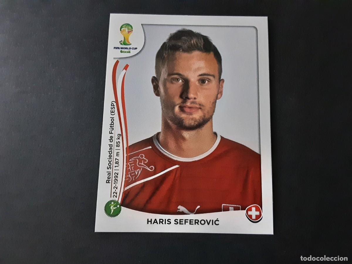 Football Stickers: CROMO FUTBOL MUNDIAL 2014 PANINI 354.SEFEROVIC-SUIZA-NUNCA PEGADO