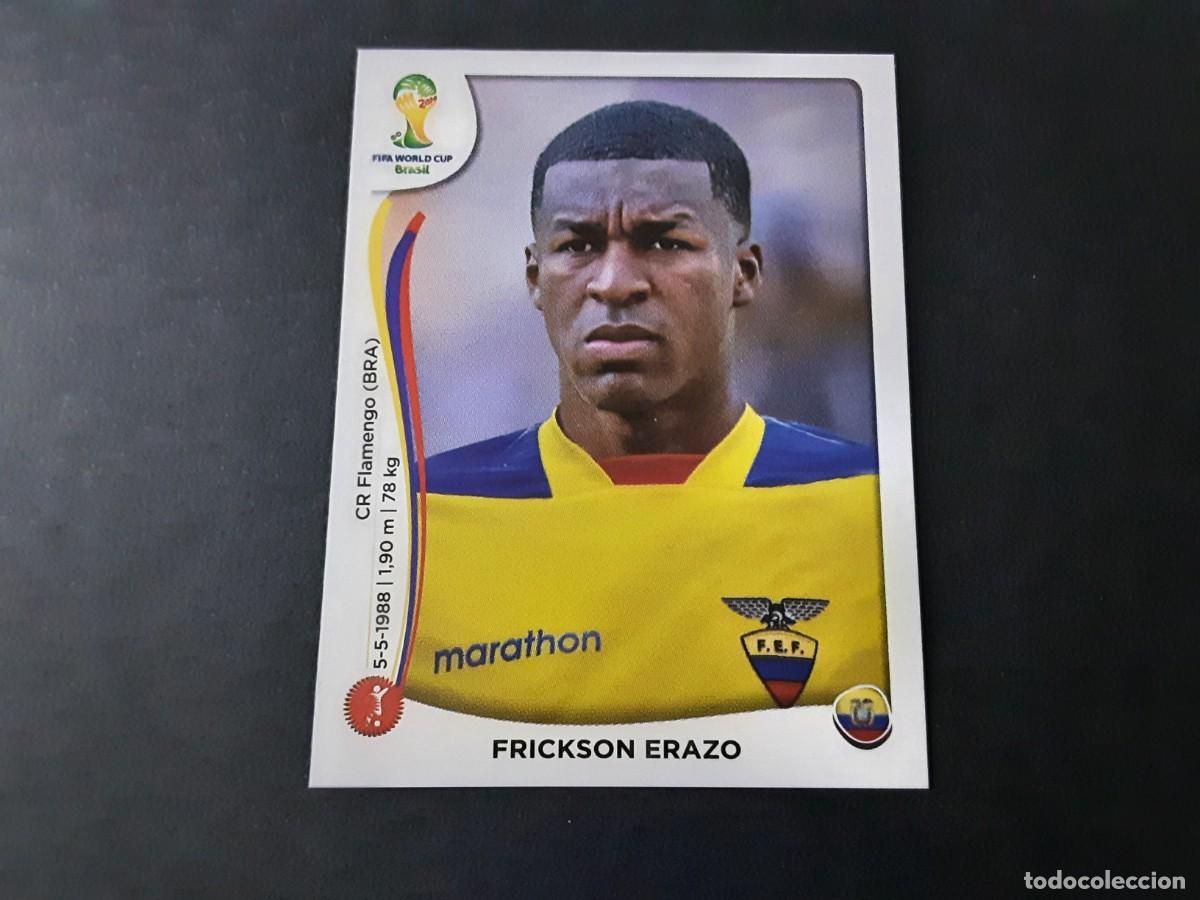 Football Stickers: CROMO FUTBOL MUNDIAL 2014 PANINI 359.ERAZO-ECUADOR-NUNCA PEGADO