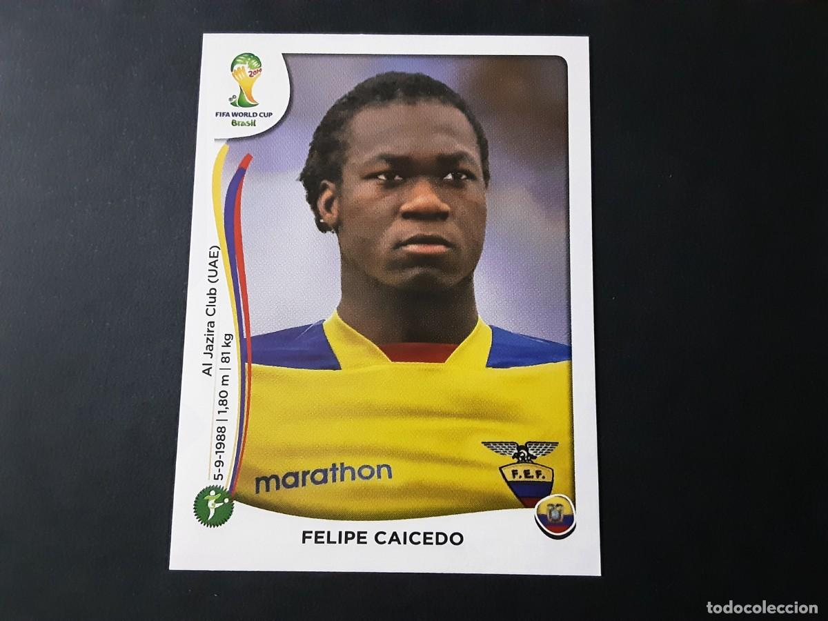 Cromos de F&uacute;tbol: CROMO FUTBOL MUNDIAL 2014 PANINI 372.CAICEDO-ECUADOR-NUNCA PEGADO