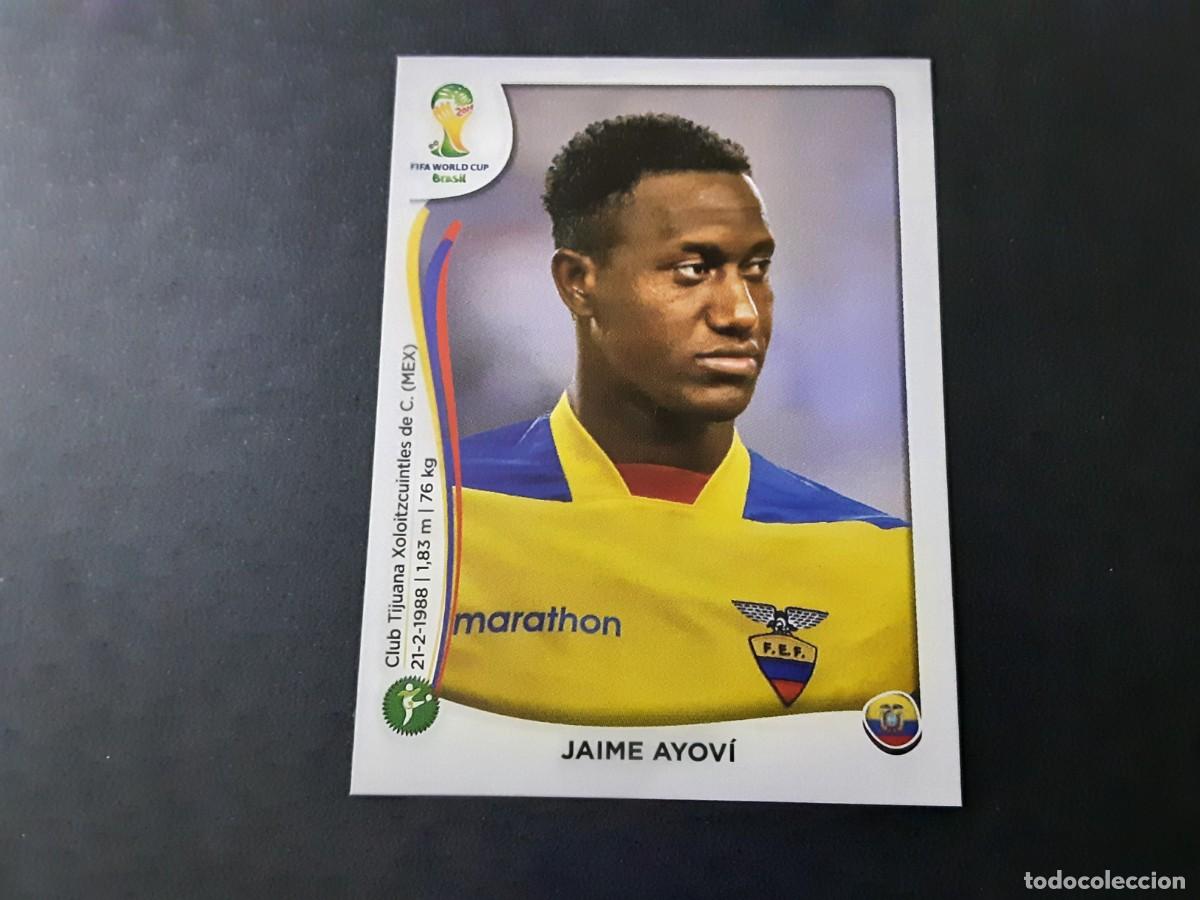 Cromos de F&uacute;tbol: CROMO FUTBOL MUNDIAL 2014 PANINI 373.AYOVI-ECUADOR-NUNCA PEGADO