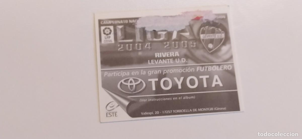 Cromos de f&uacute;tbol: RIVERA LEVANTE 04 05 2004 2005 ESTE - Foto 2
