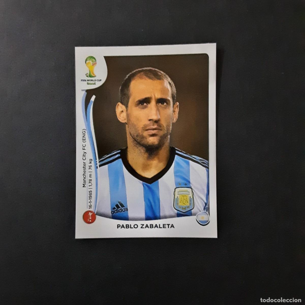 Cromos de F&uacute;tbol: CROMO FUTBOL MUNDIAL 2014 PANINI 415.ZABALETA-ARGENTINA-NUNCA PEGADO