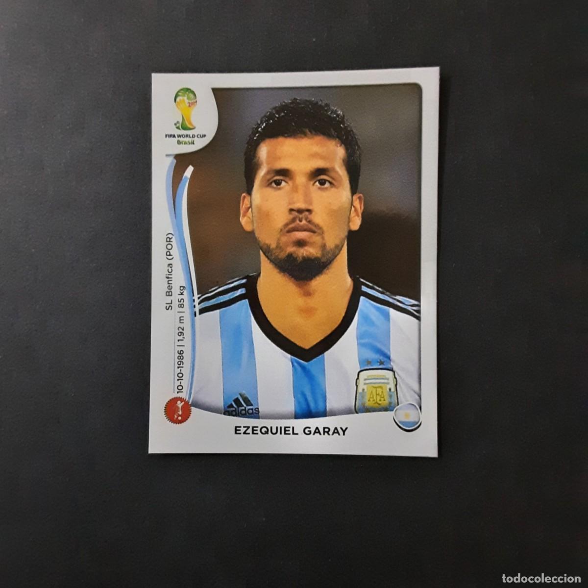 Figurine di Calcio: CROMO FUTBOL MUNDIAL 2014 PANINI 416.GARAY-ARGENTINA-NUNCA PEGADO