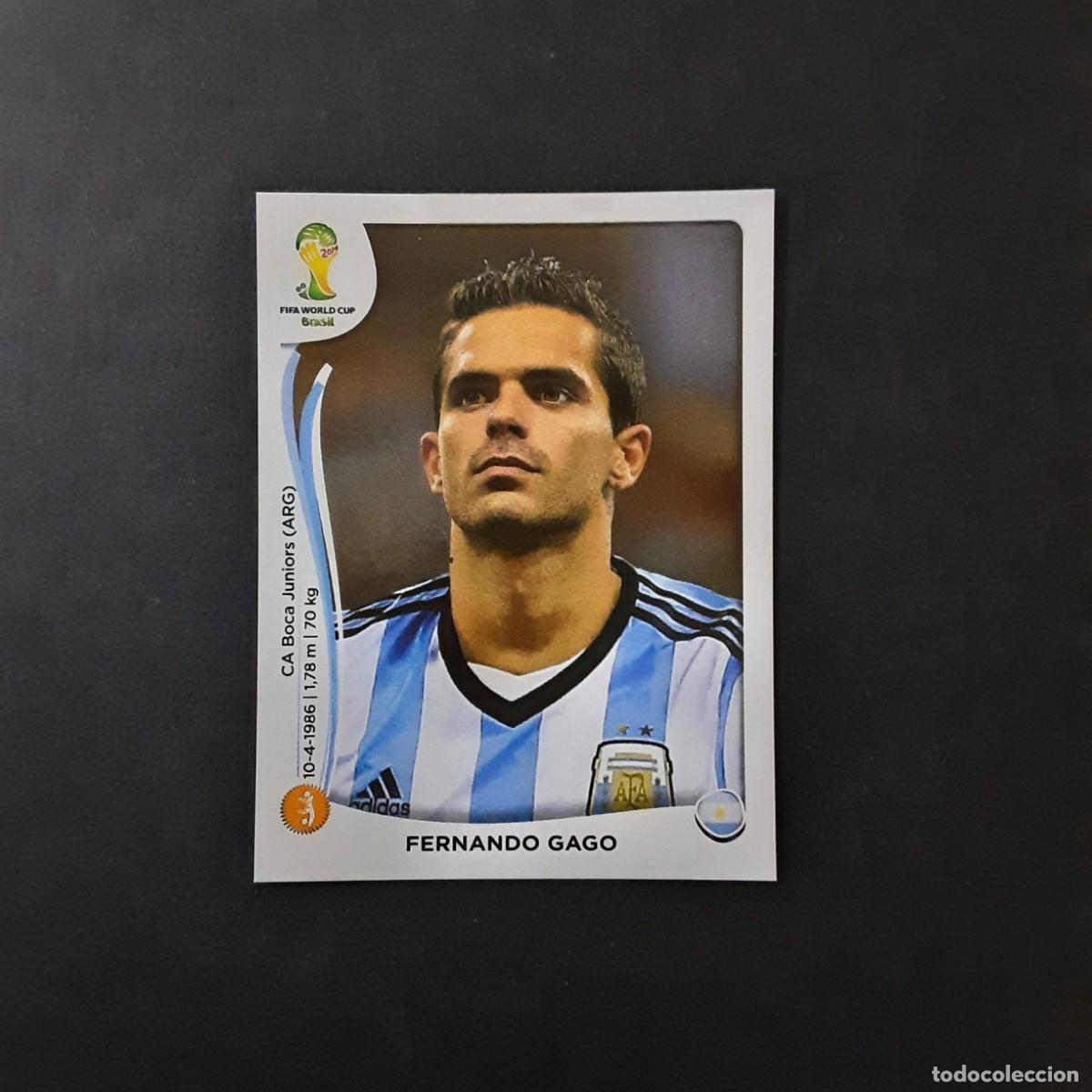 Cromos de F&uacute;tbol: CROMO FUTBOL MUNDIAL 2014 PANINI 422.GAGO-ARGENTINA-NUNCA PEGADO