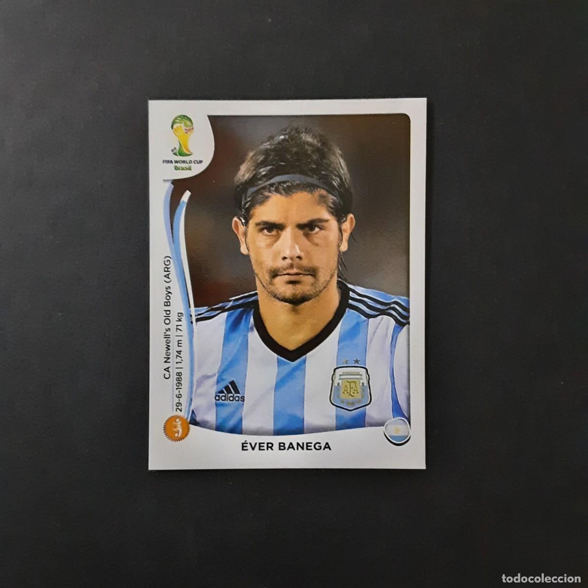 Cromos de F&uacute;tbol: CROMO FUTBOL MUNDIAL 2014 PANINI 423.BANEGA-ARGENTINA-NUNCA PEGADO