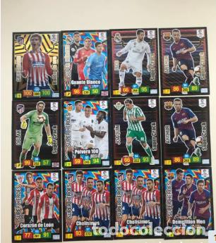 Cromos de F&uacute;tbol: Lote 12 cromos Super Crack y Bal&oacute;n de oro Adrenalyn 2018-2019