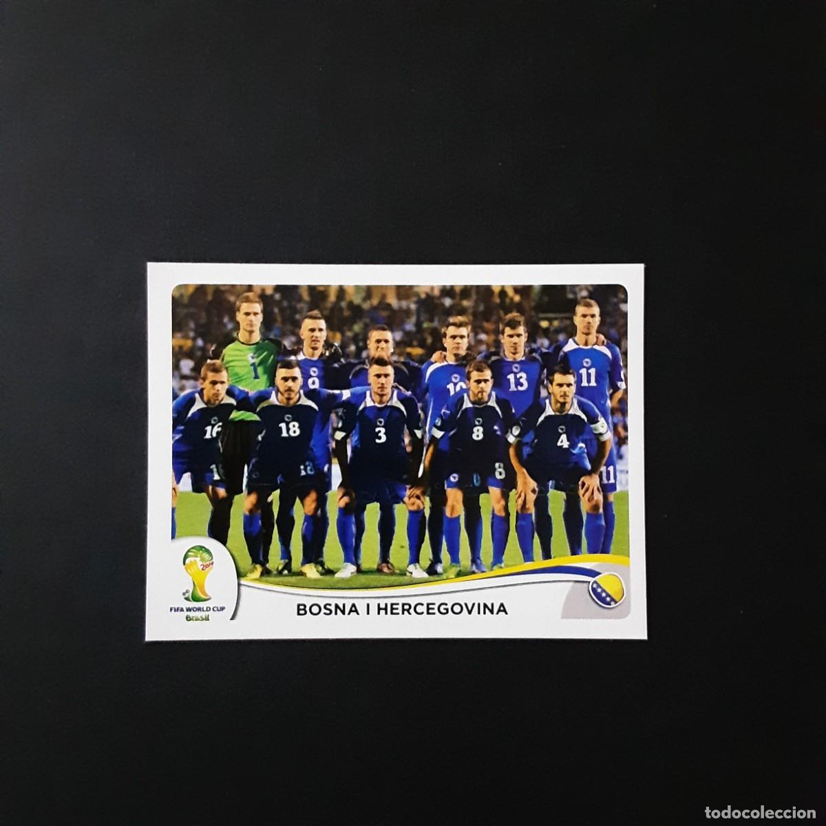 Cromos de F&uacute;tbol: CROMO FUTBOL MUNDIAL 2014 PANINI 432.ALINEACION-BOSNIA HERZEGOVINA-NUNCA PEGADO