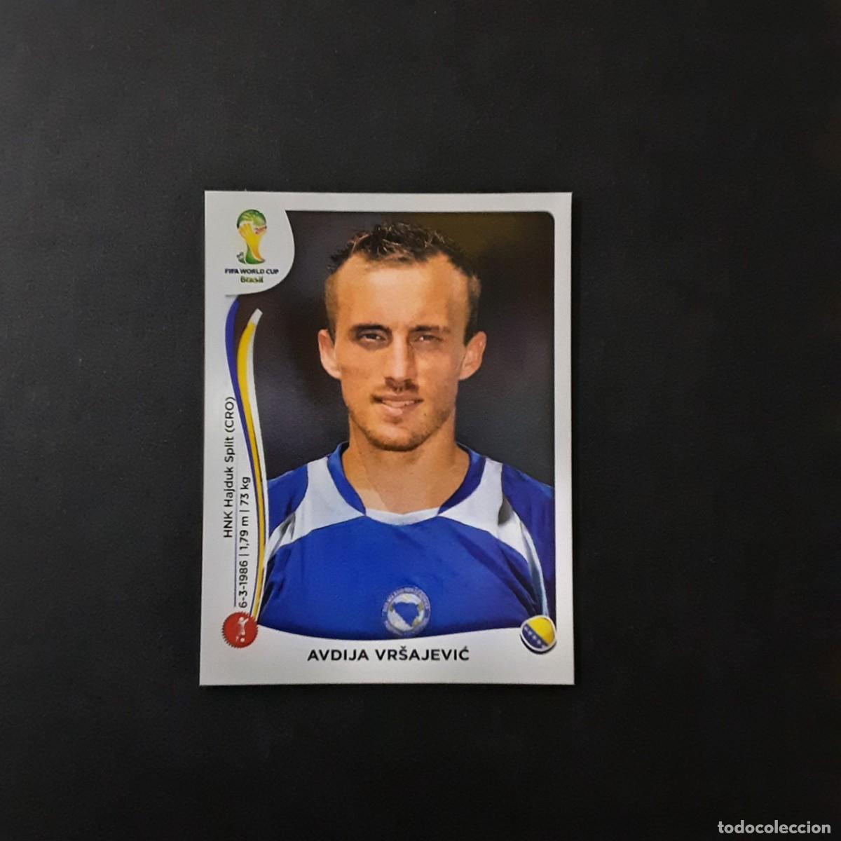 Fu&szlig;ball-Sticker: CROMO FUTBOL MUNDIAL 2014 PANINI 435.VRSAJEVIC-BOSNIA HERZEGOVINA-NUNCA PEGADO