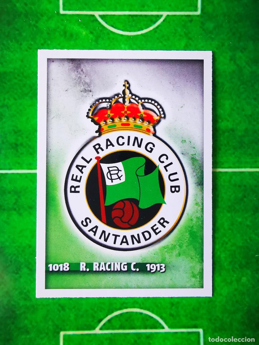 Fu&szlig;ball-Sticker: CROMO FUTBOL 14 15 MUNDICROMO FICHAS QUIZ LIGA 2014 2015 REAL RACING CLUB DE SANTANDER 1018 ESCUDO