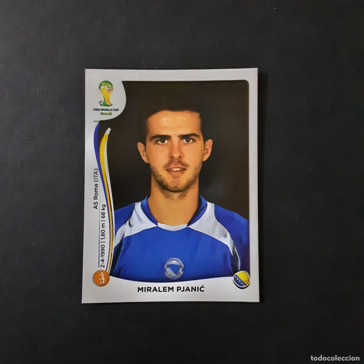 Cromos de F&uacute;tbol: CROMO FUTBOL MUNDIAL 2014 PANINI 444.PJANIC-BOSNIA HERZEGOVINA-NUNCA PEGADO