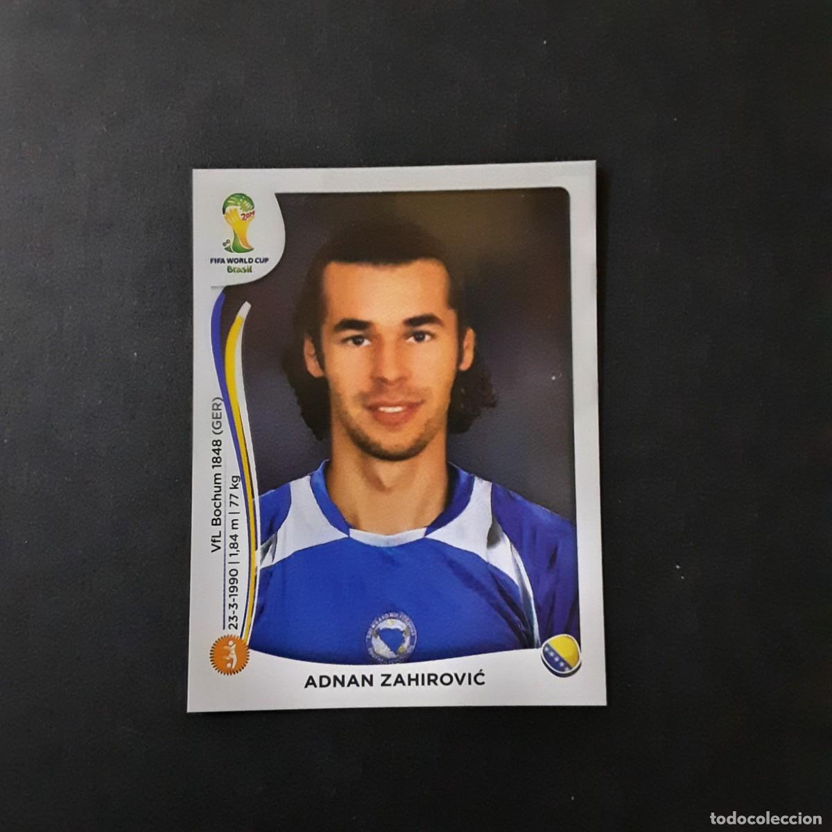 Cromos de F&uacute;tbol: CROMO FUTBOL MUNDIAL 2014 PANINI 446.ZAHIROVIC-BOSNIA HERZEGOVINA-NUNCA PEGADO