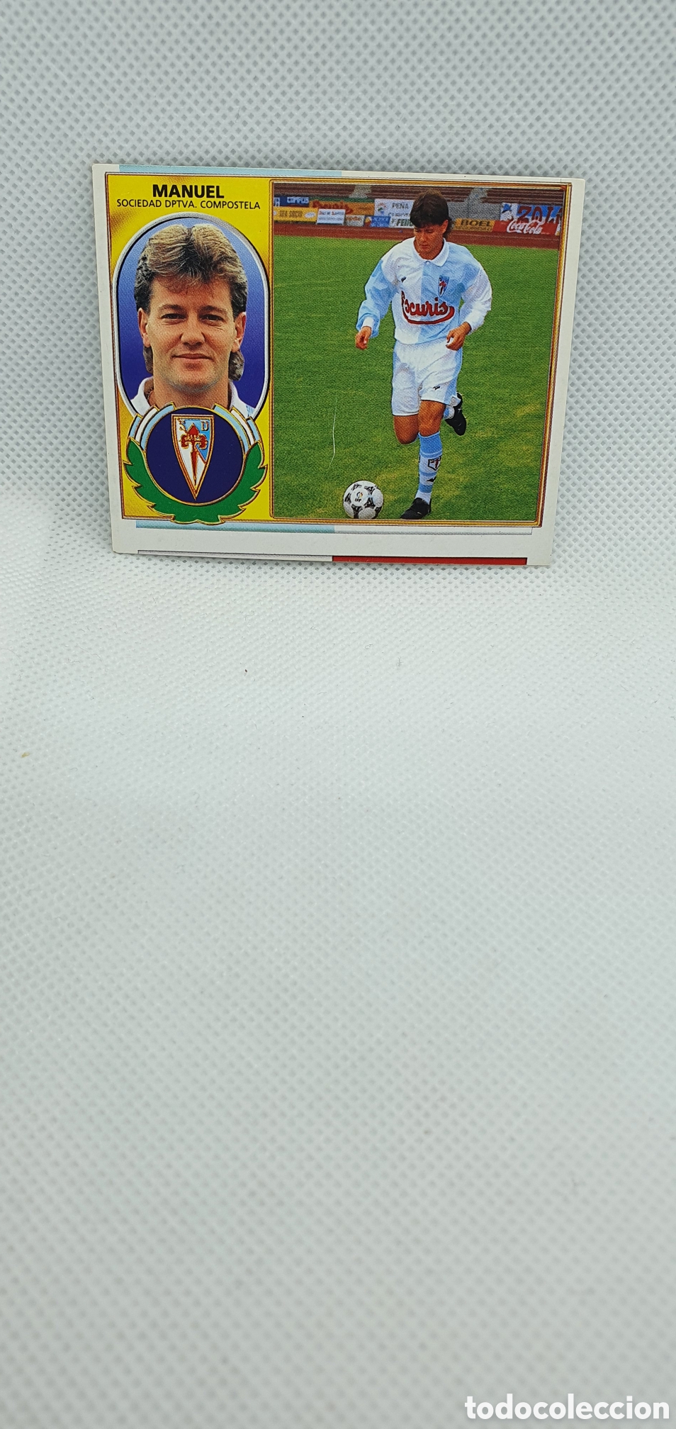 Fu&szlig;ball-Sticker: CROMO DE FUTBOL MANUEL COMPOSTELA (MAL CORTADO) ALBUM EDICIONES ESTE LIGA 96-97 ESTAMPAS / CARTAS 96