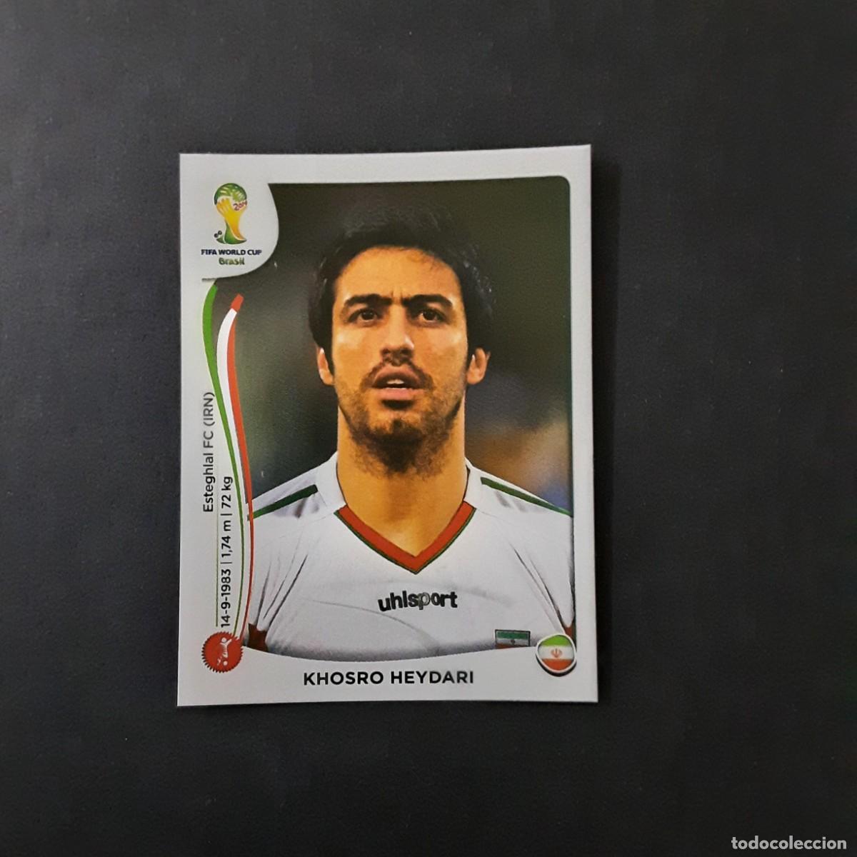 Fu&szlig;ball-Sticker: CROMO FUTBOL MUNDIAL 2014 PANINI 454.HEYDARI-IRAN-NUNCA PEGADO