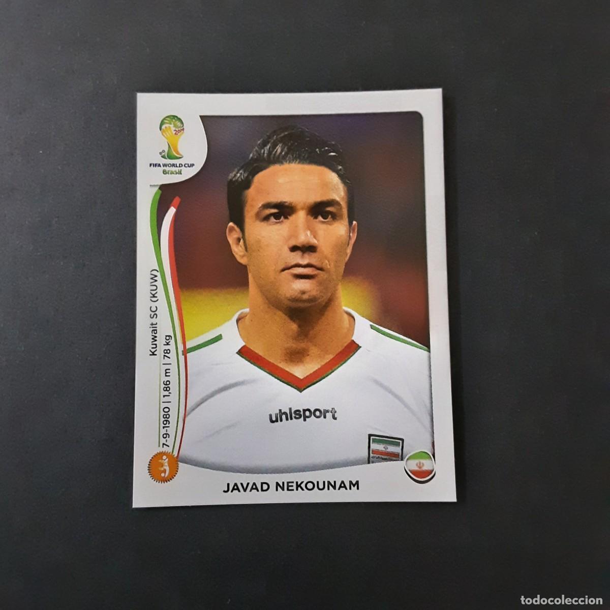Cromos de F&uacute;tbol: CROMO FUTBOL MUNDIAL 2014 PANINI 460.NEKOUNAM-IRAN-NUNCA PEGADO