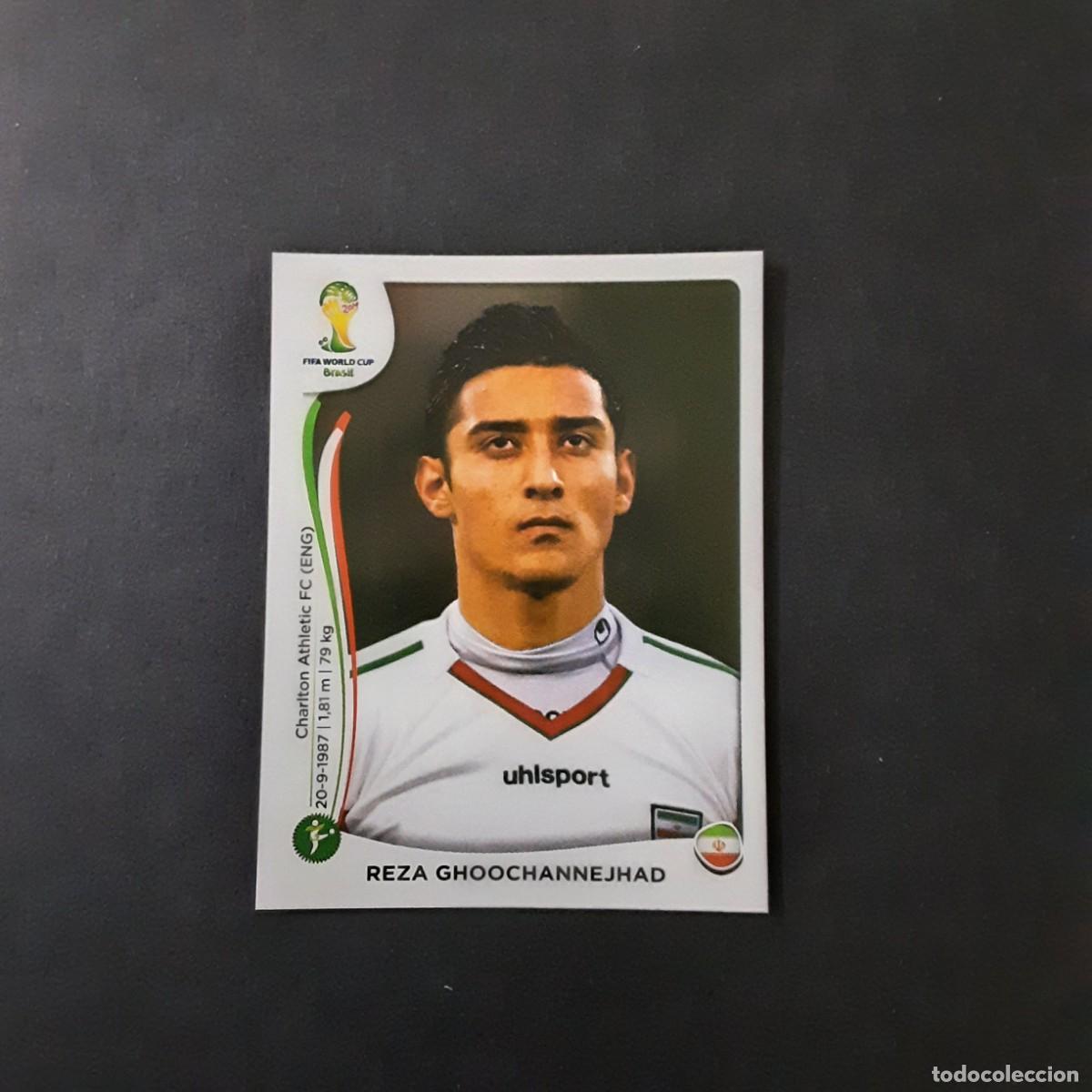 Figurine di Calcio: CROMO FUTBOL MUNDIAL 2014 PANINI 465.GHOOCHANNEJHAD-IRAN-NUNCA PEGADO