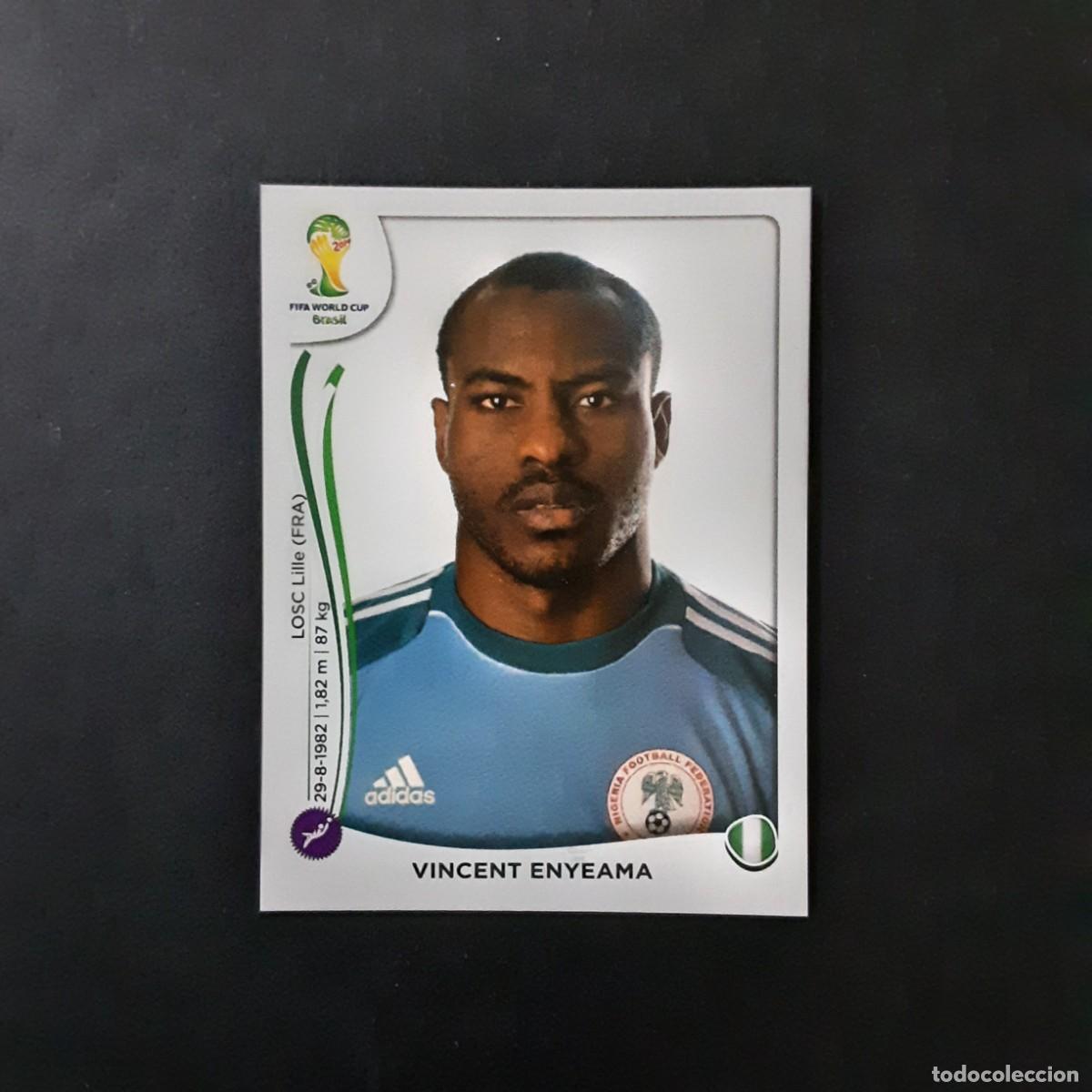 Cartes &agrave; collectionner de Football: CROMO FUTBOL MUNDIAL 2014 PANINI 471.ENYEAMA-NIGERIA-NUNCA PEGADO