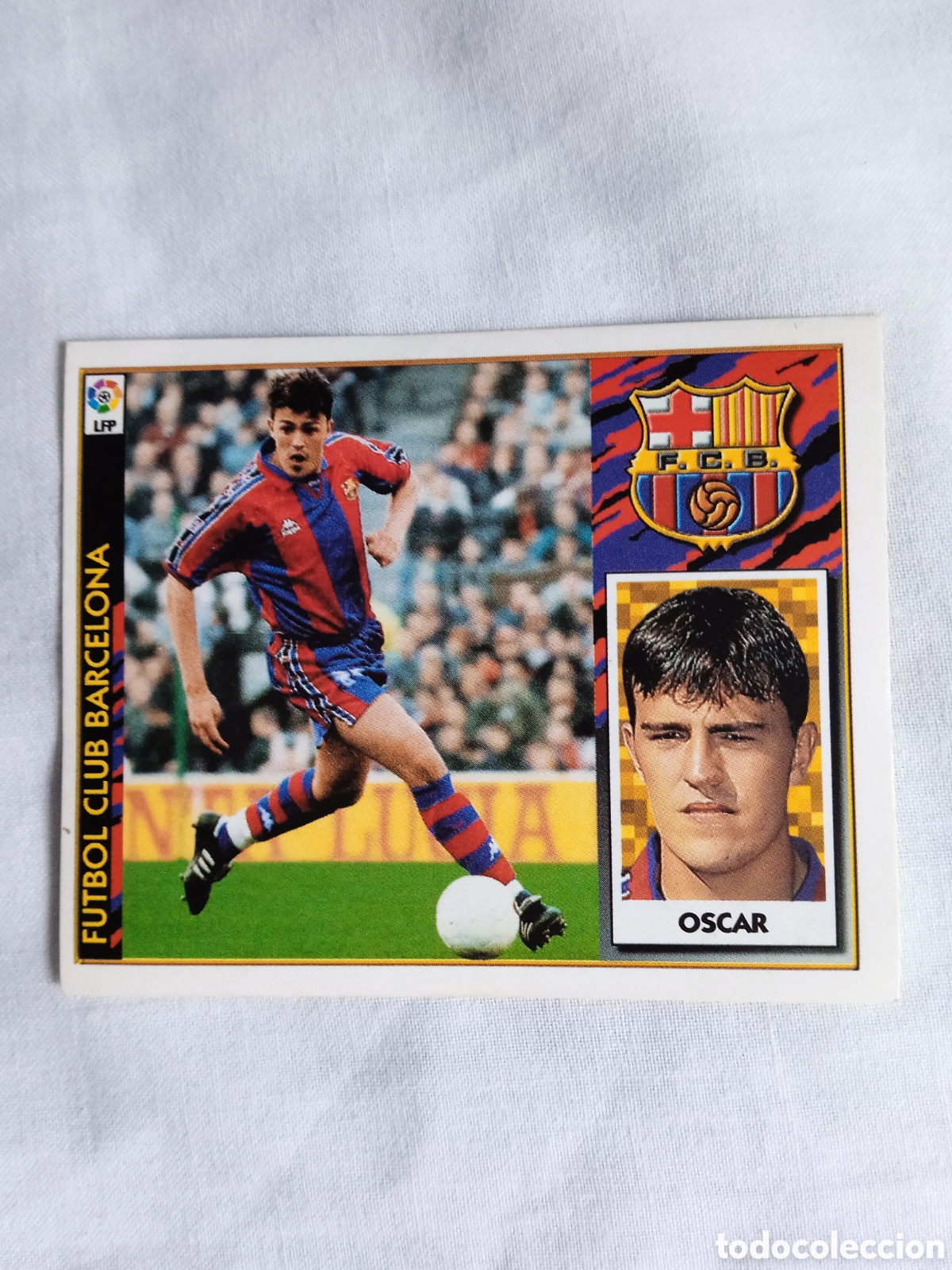 Cartes &agrave; collectionner de Football: CROMO Futbol 97/98 .SIN PEGAR , OSCAR Futbol club Barcelona.