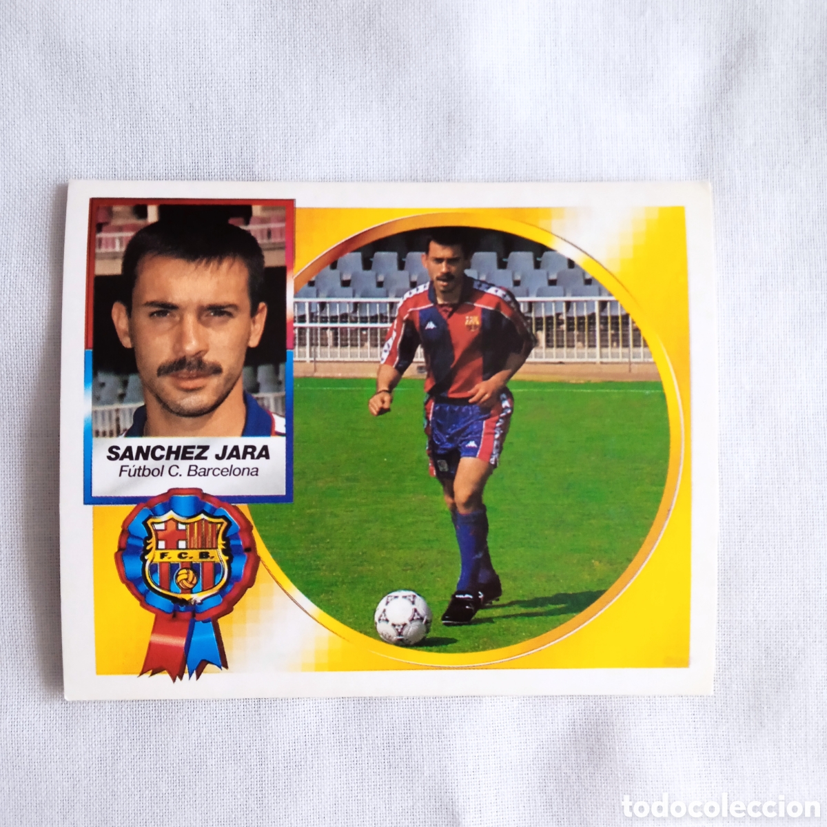 Fu&szlig;ball-Sticker: CROMO Futbol SIN PEGAR ,94/95 . S&Aacute;NCHEZ JARA. BARCELONA.