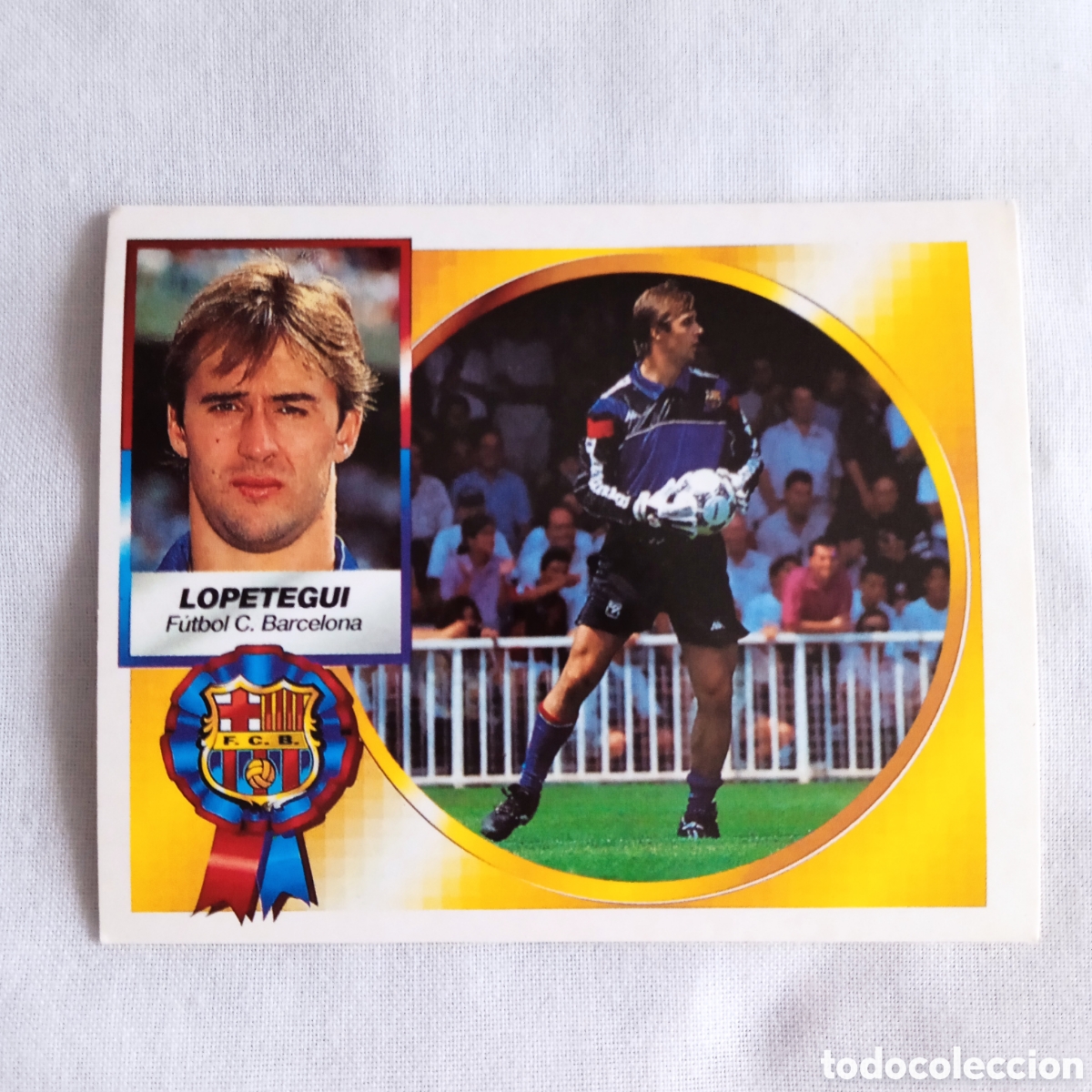 Fu&szlig;ball-Sticker: CROMO Futbol ,SIN PEGAR,94/95. LOPETEGUI.BARCELONA