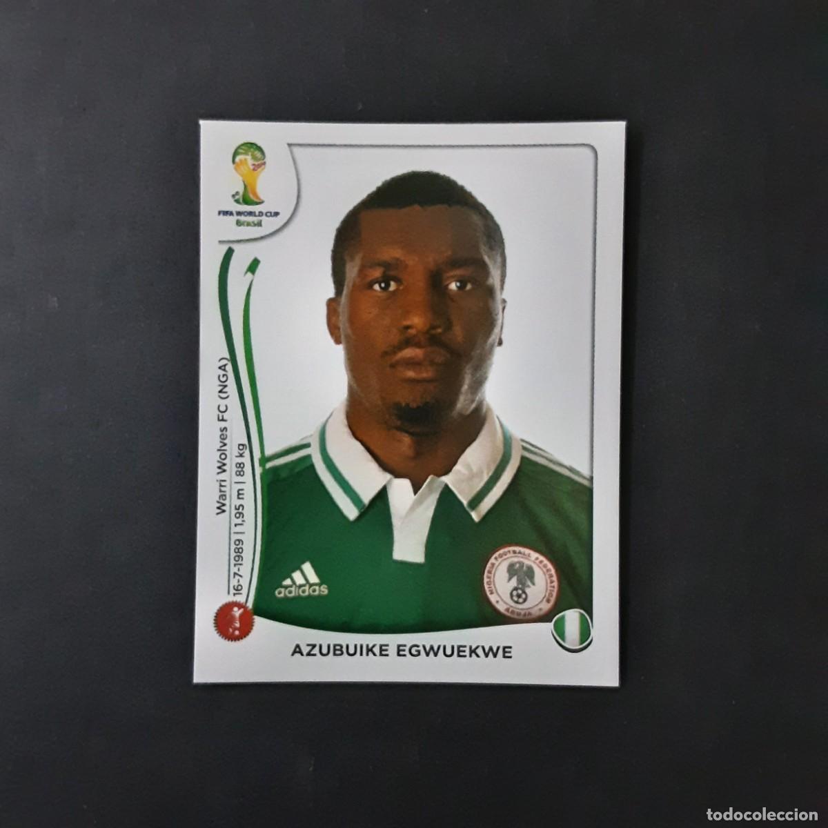 Cromos de F&uacute;tbol: CROMO FUTBOL MUNDIAL 2014 PANINI 476.EGWUEKWE-NIGERIA-NUNCA PEGADO