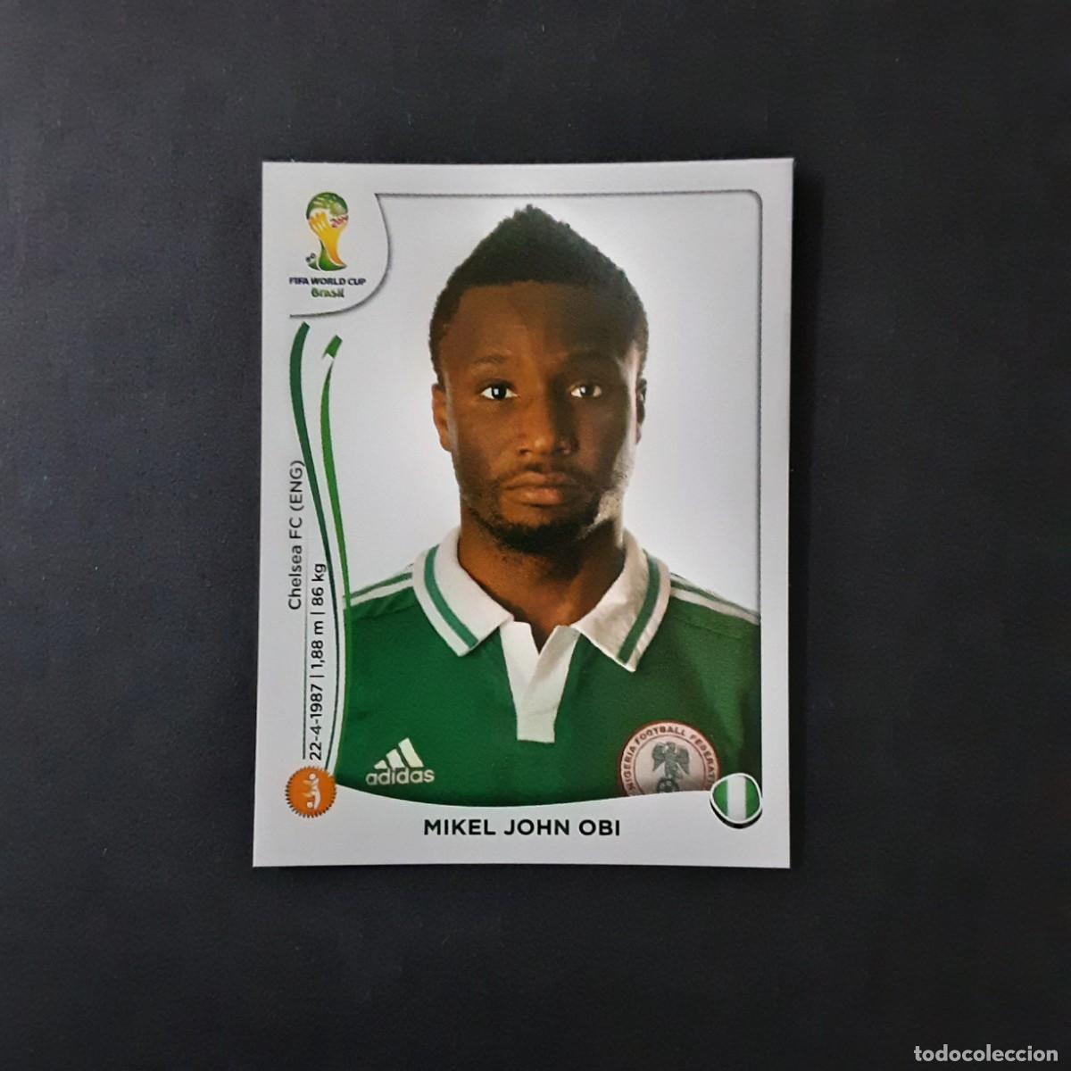 Cromos de F&uacute;tbol: CROMO FUTBOL MUNDIAL 2014 PANINI 479.JOHN OBI-NIGERIA-NUNCA PEGADO
