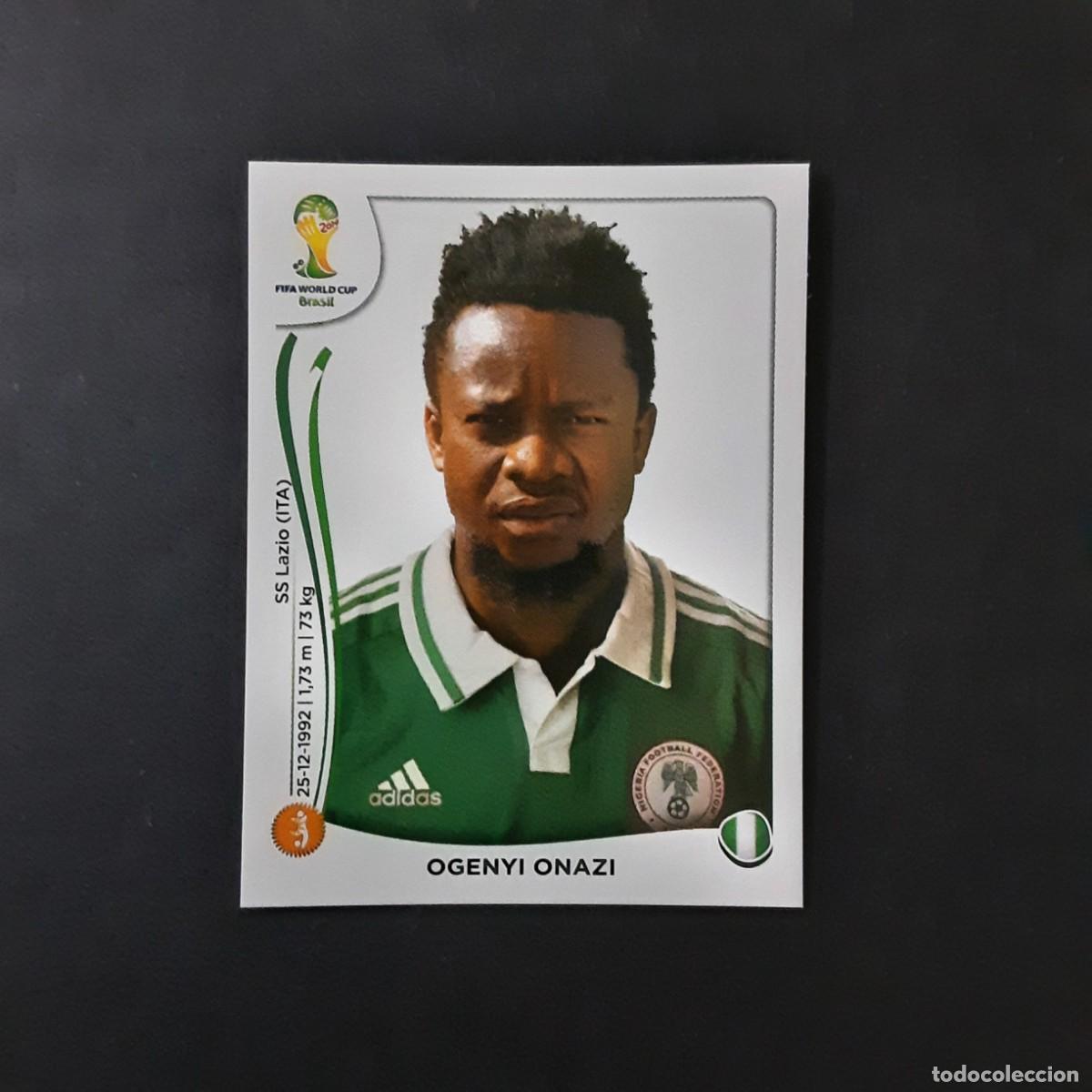 Cromos de F&uacute;tbol: CROMO FUTBOL MUNDIAL 2014 PANINI 480.ONAZI-NIGERIA-NUNCA PEGADO