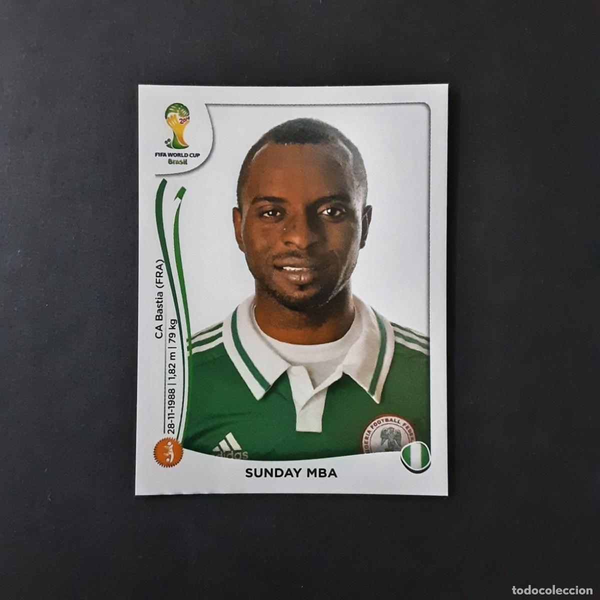 Fu&szlig;ball-Sticker: CROMO FUTBOL MUNDIAL 2014 PANINI 481.MBA-NIGERIA-NUNCA PEGADO