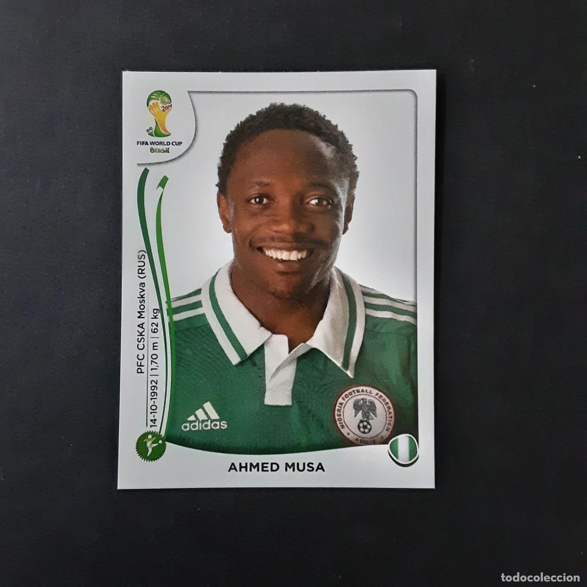 Cromos de F&uacute;tbol: CROMO FUTBOL MUNDIAL 2014 PANINI 484.MUSA-NIGERIA-NUNCA PEGADO