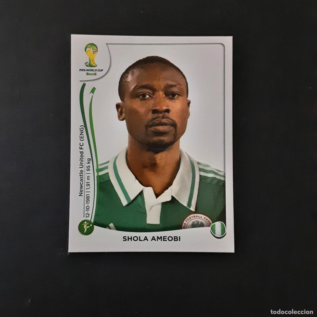 Cromos de F&uacute;tbol: CROMO FUTBOL MUNDIAL 2014 PANINI 486.AMEOBI-NIGERIA-NUNCA PEGADO