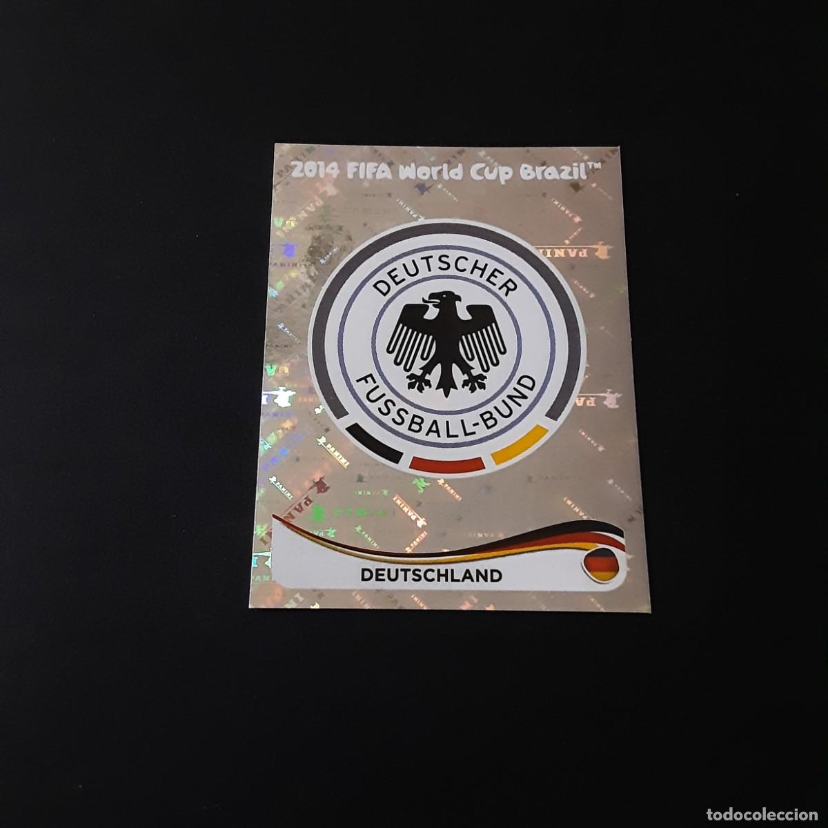 Figurine di Calcio: CROMO FUTBOL MUNDIAL 2014 PANINI 488.ESCUDO-ALEMANIA-NUNCA PEGADO
