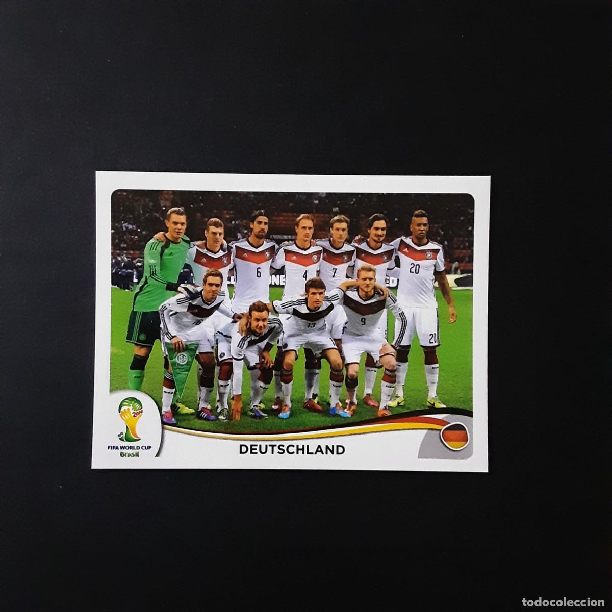 Cartes &agrave; collectionner de Football: CROMO FUTBOL MUNDIAL 2014 PANINI 489.ALINEACION-ALEMANIA-NUNCA PEGADO