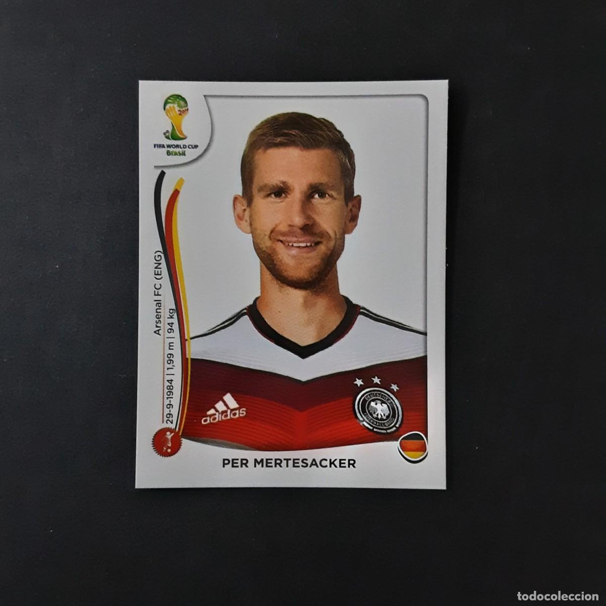 Cromos de F&uacute;tbol: CROMO FUTBOL MUNDIAL 2014 PANINI 492.MERTESACKER-ALEMANIA-NUNCA PEGADO
