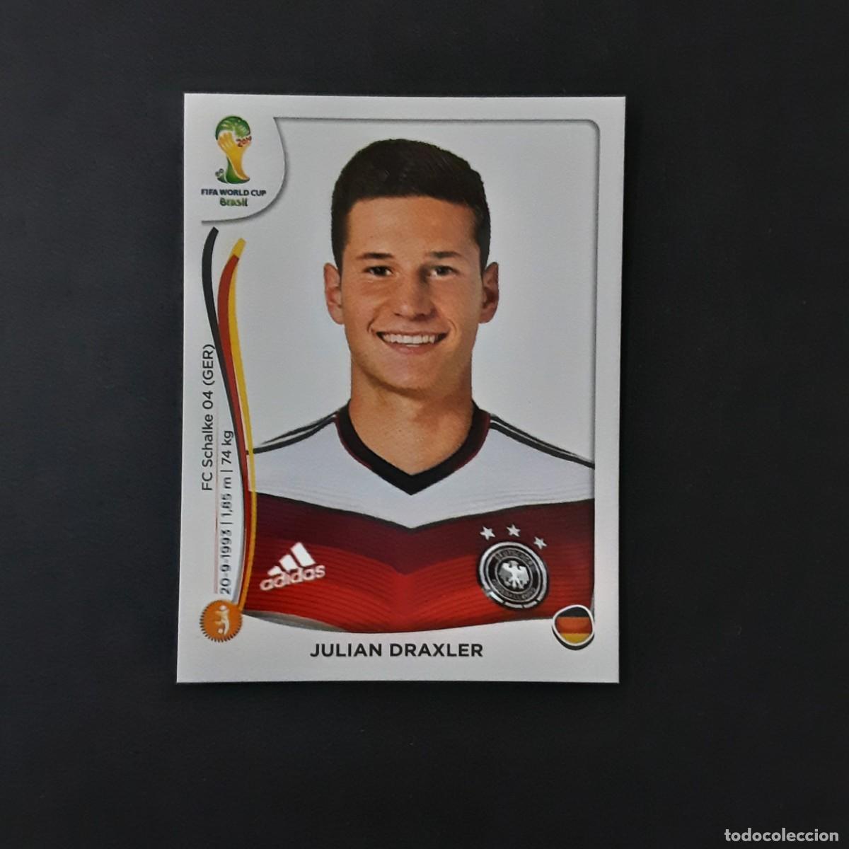 Figurine di Calcio: CROMO FUTBOL MUNDIAL 2014 PANINI 501.DRAXLER-ALEMANIA-NUNCA PEGADO