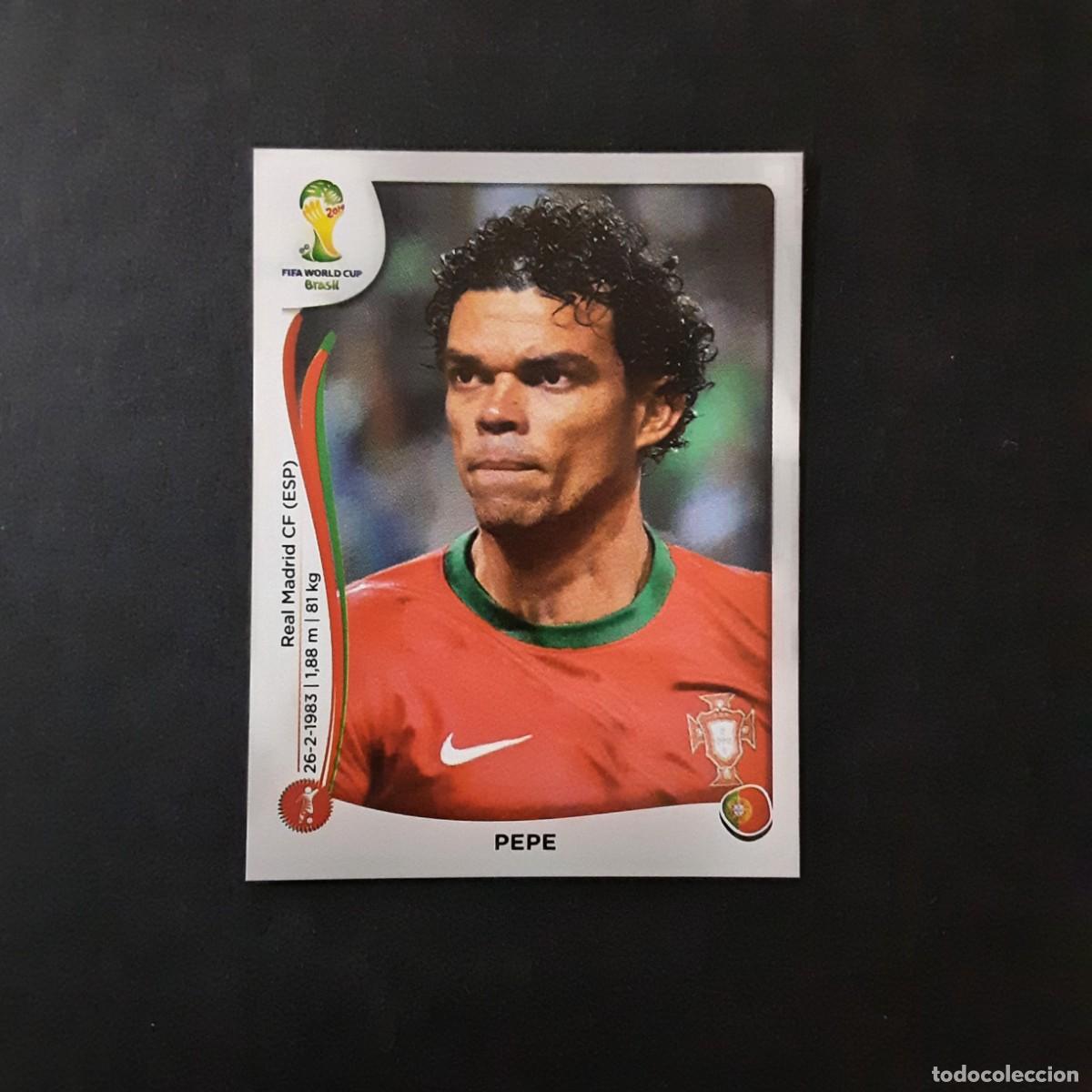 Figurine di Calcio: CROMO FUTBOL MUNDIAL 2014 PANINI 510.PEPE-PORTUGAL-NUNCA PEGADO