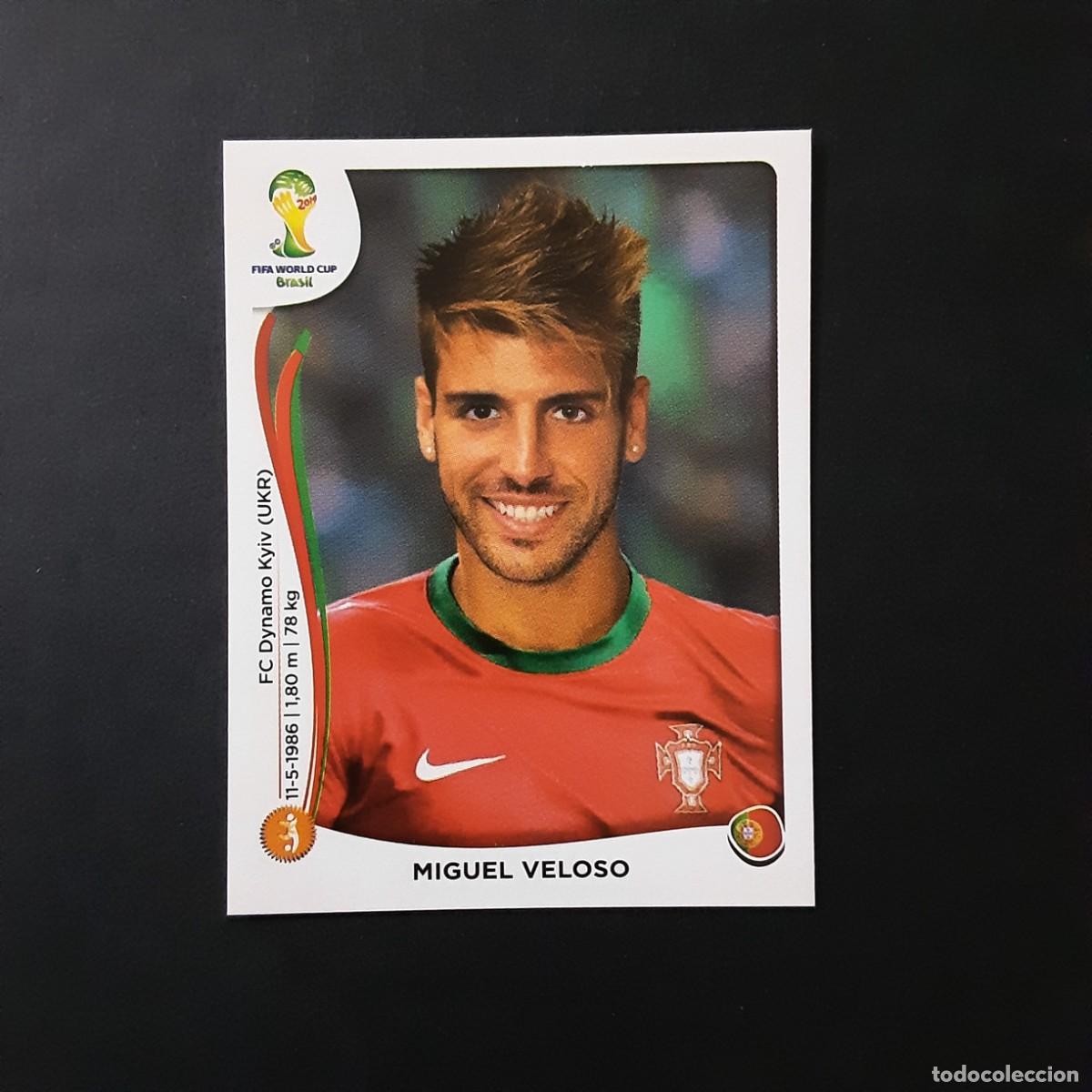 Figurine di Calcio: CROMO FUTBOL MUNDIAL 2014 PANINI 517.VELOSO-PORTUGAL-NUNCA PEGADO