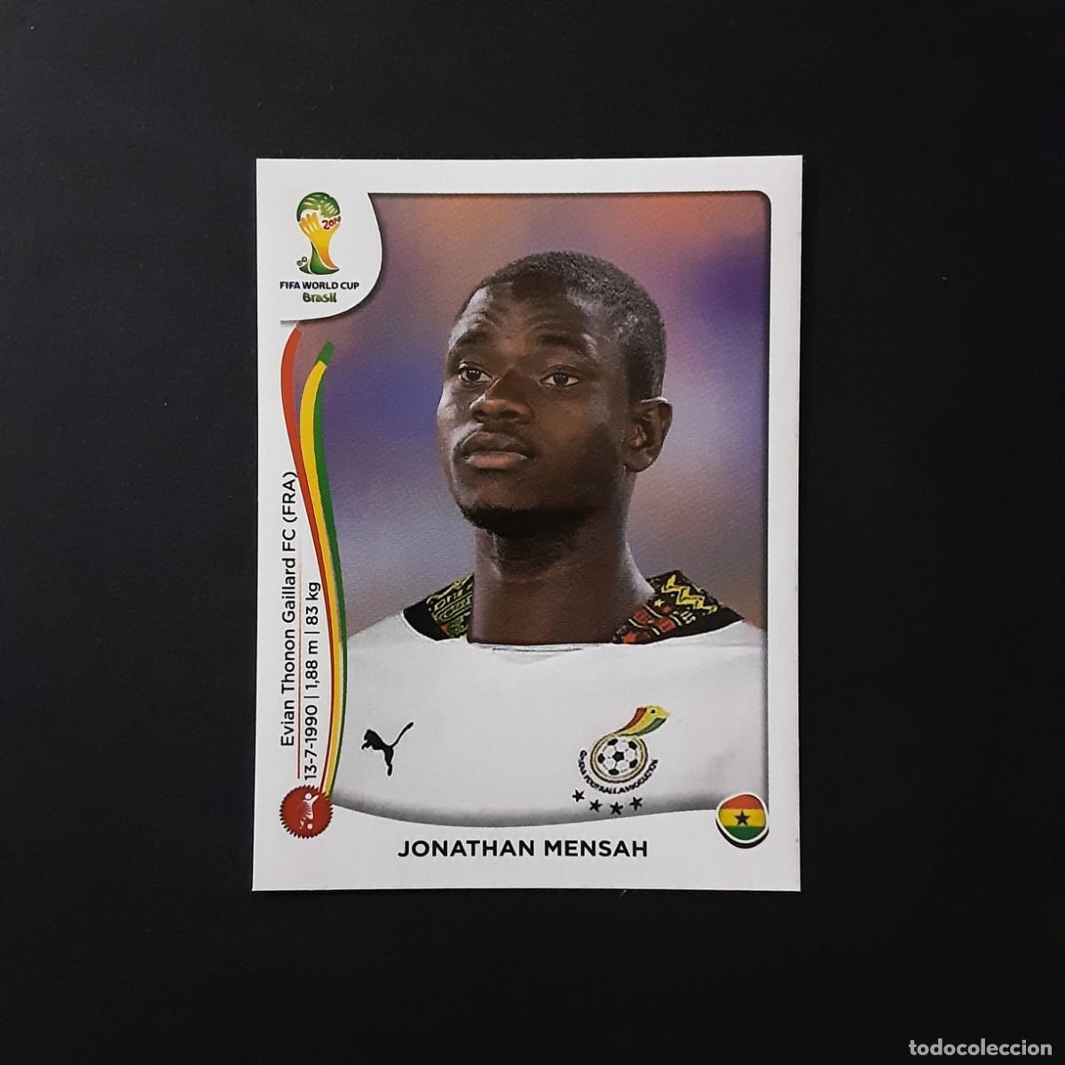 Figurine di Calcio: CROMO FUTBOL MUNDIAL 2014 PANINI 530.MENSAH-GHANA-NUNCA PEGADO