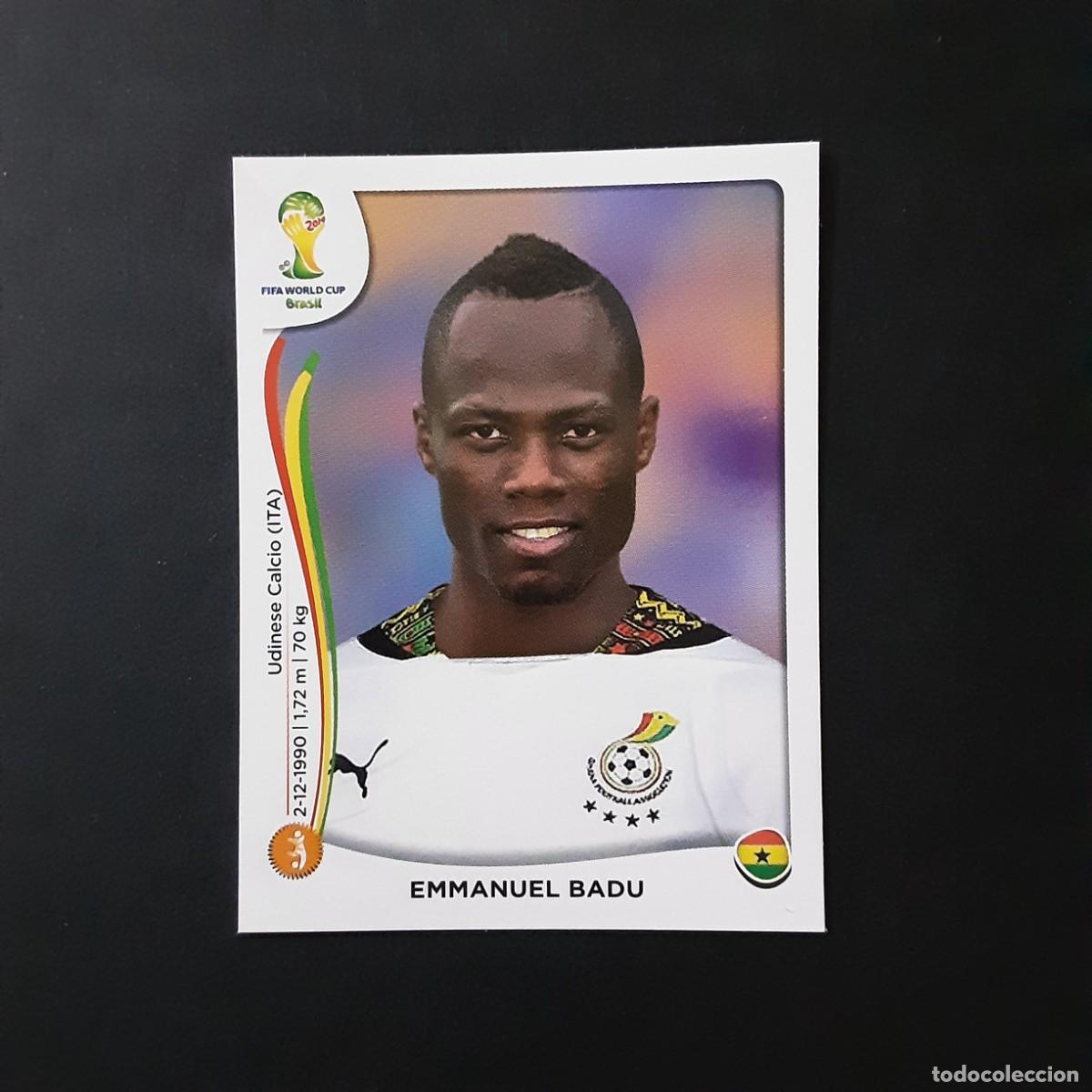 Cromos de F&uacute;tbol: CROMO FUTBOL MUNDIAL 2014 PANINI 535.BADU-GHANA-NUNCA PEGADO