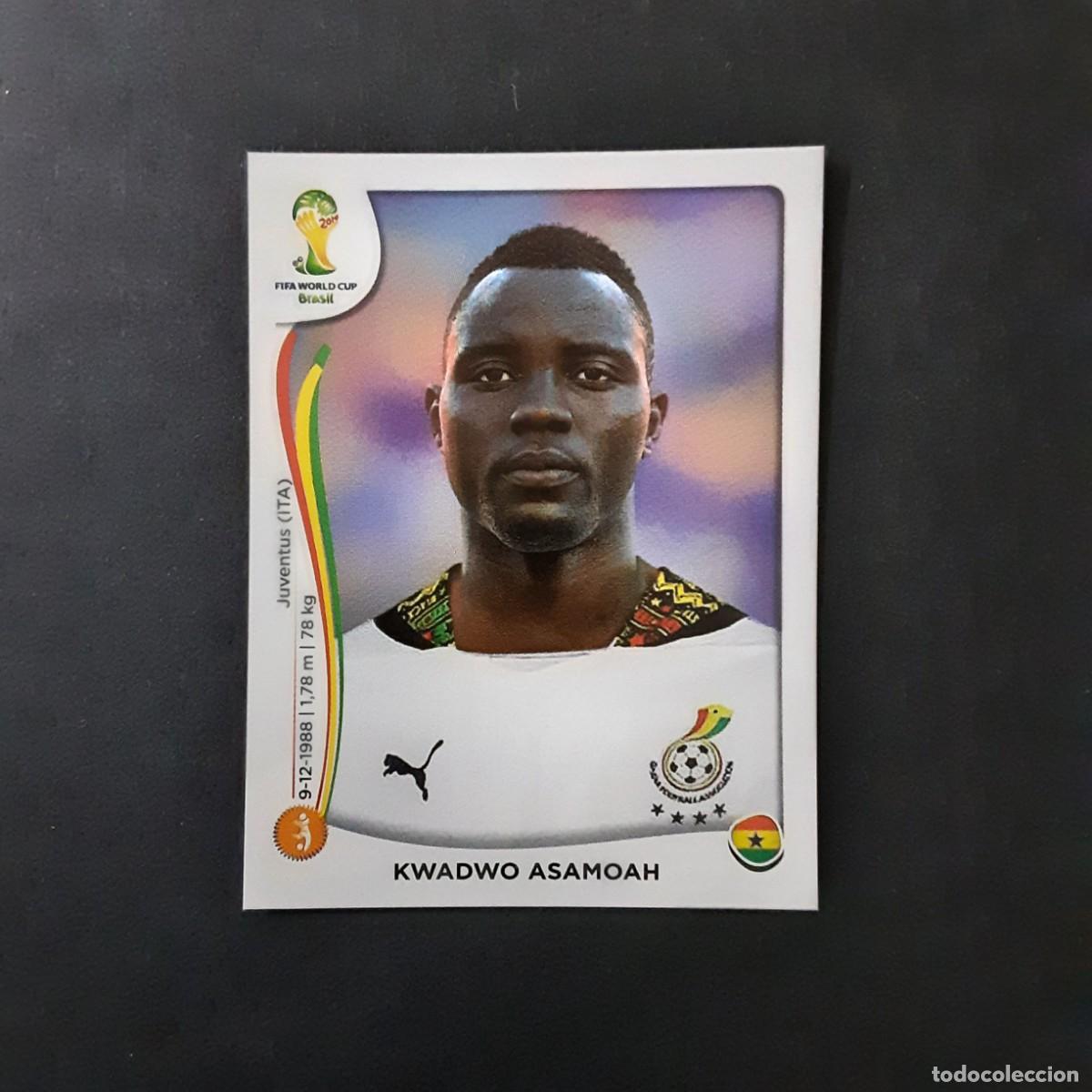 Figurine di Calcio: CROMO FUTBOL MUNDIAL 2014 PANINI 536.ASAMOAH-GHANA-NUNCA PEGADO