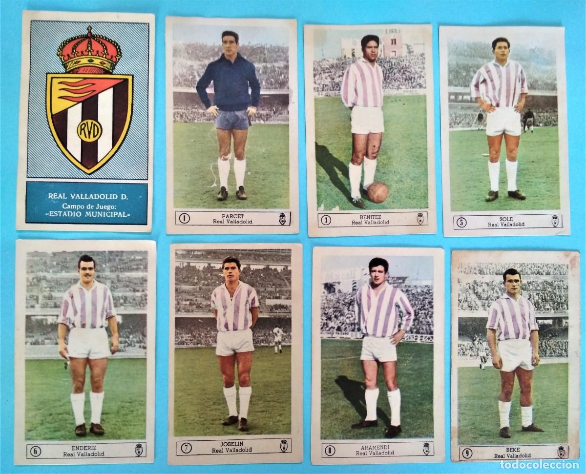 REAL VALLADOLID. 8 CROMOS. FUTBOL CAMPEONATO 1959 60. EDICIONES FERCA.  (Coleccionismo Deportivo/Álbumes y Cromos de Deportes/Cromos de Fútbol):  Manuscript / Paper Collectible