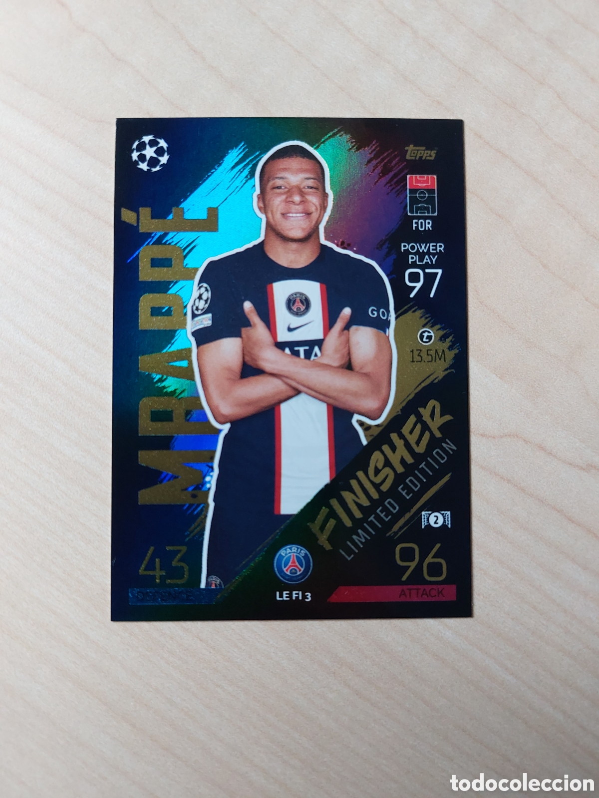 Cromos de f&uacute;tbol: CROMO KYLIAN MBAPPE PSG - Foto 1
