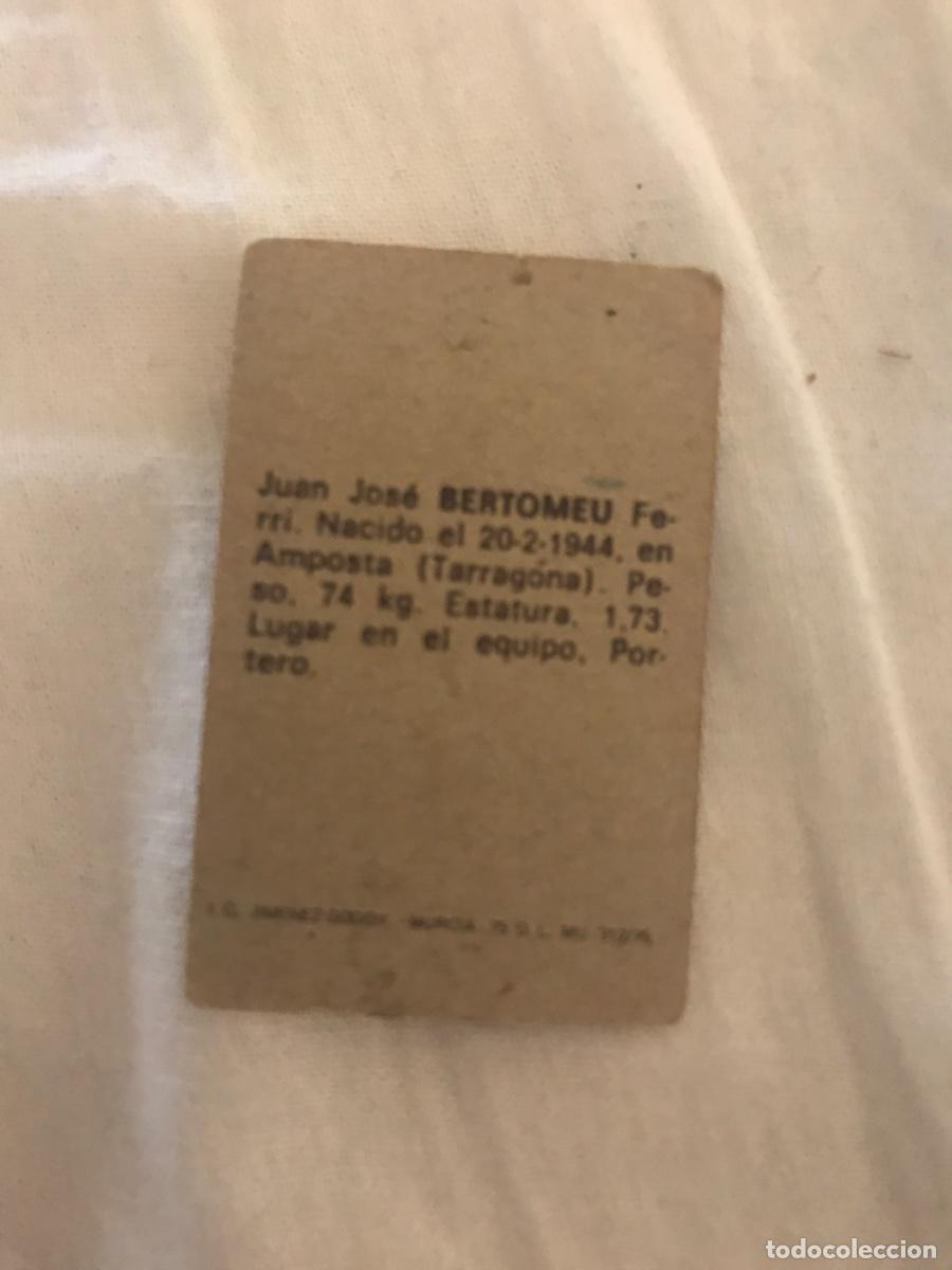 Cromos de f&uacute;tbol: Bertomeu - Foto 2