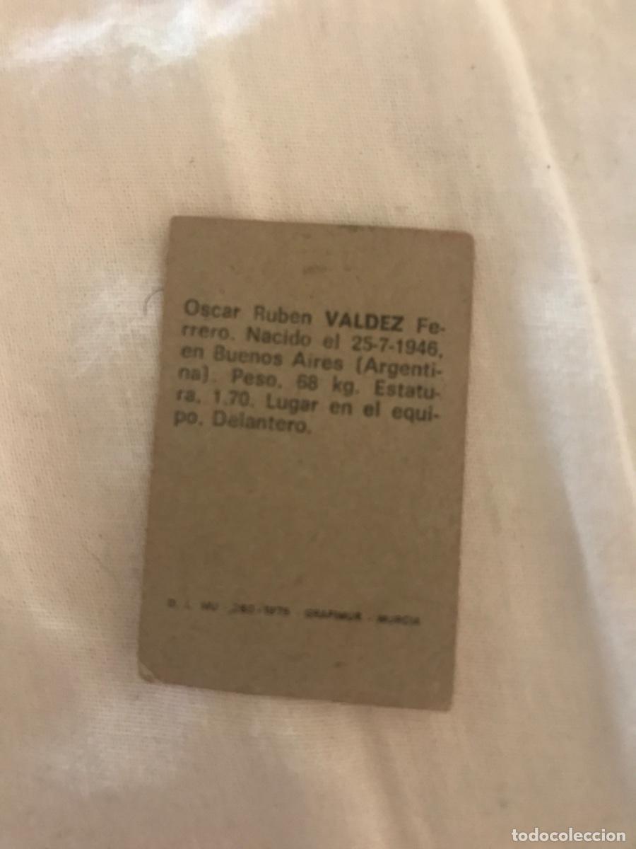 Cromos de f&uacute;tbol: Valdez - Foto 2
