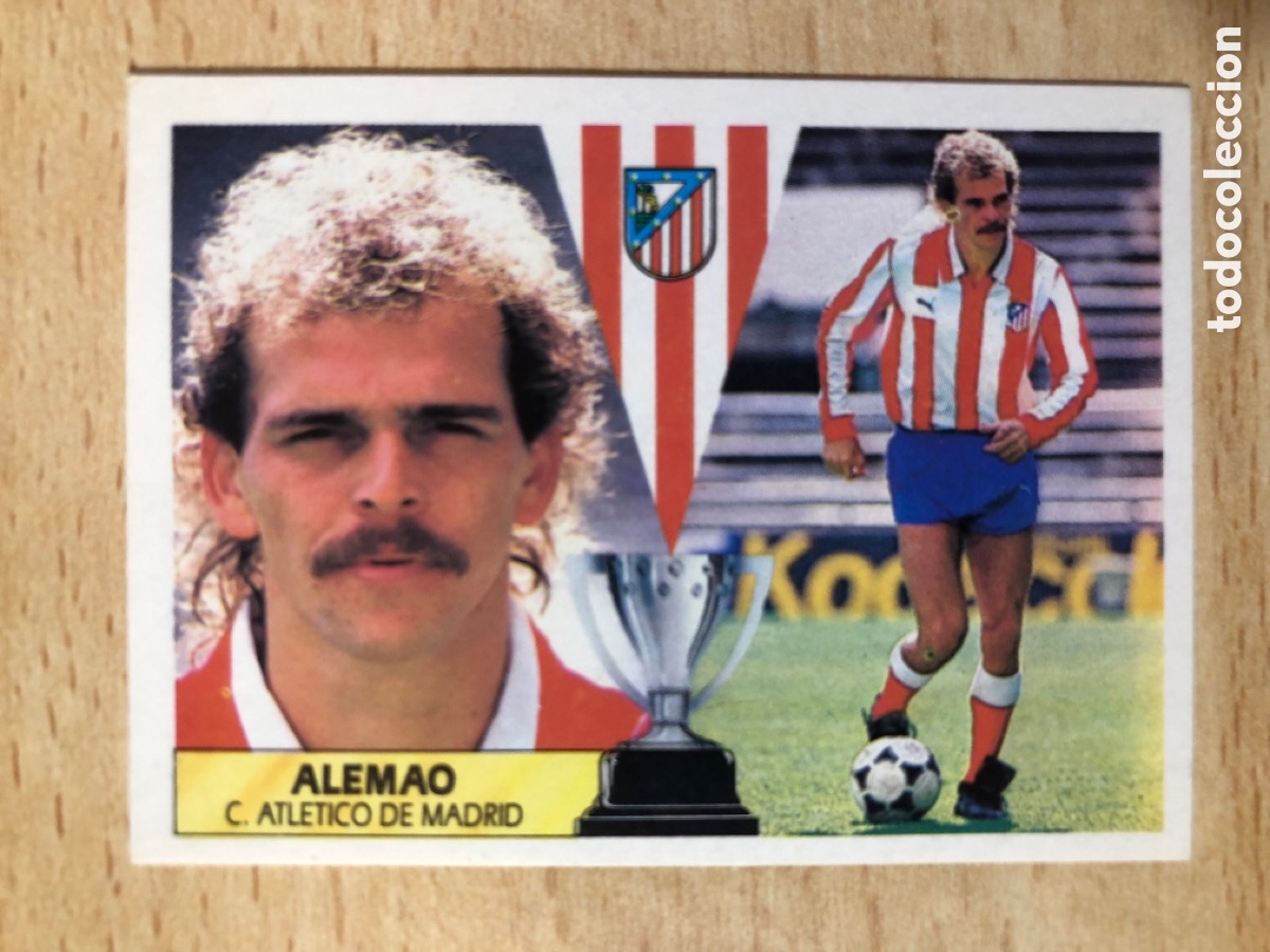 Cromos de f&uacute;tbol: Alemao Atletico de Madrid Ediciones Este 87-88 sin pegar muy buen estado